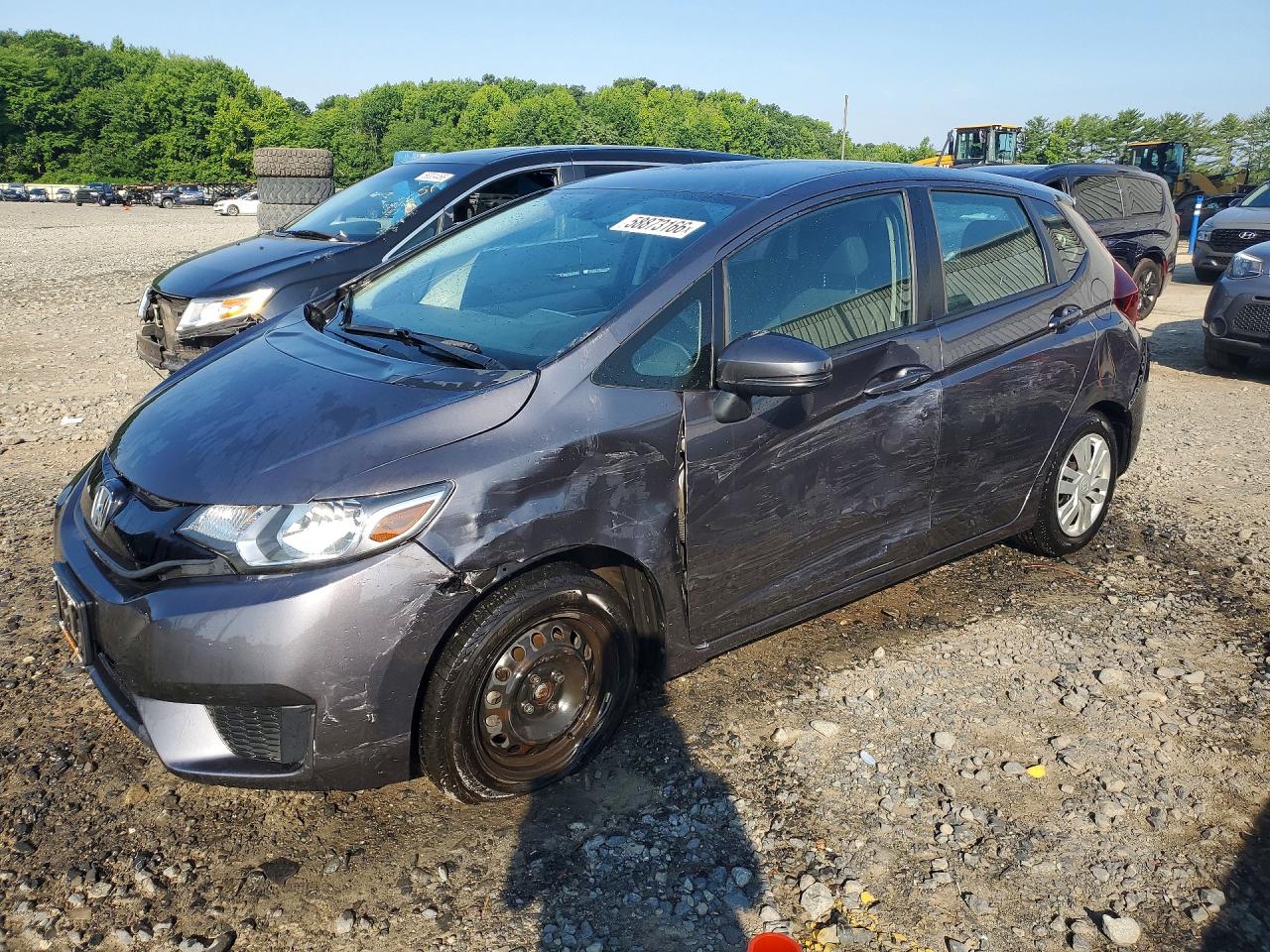 2015 Honda Fit Lx Silver vin: 3HGGK5H57FM726676