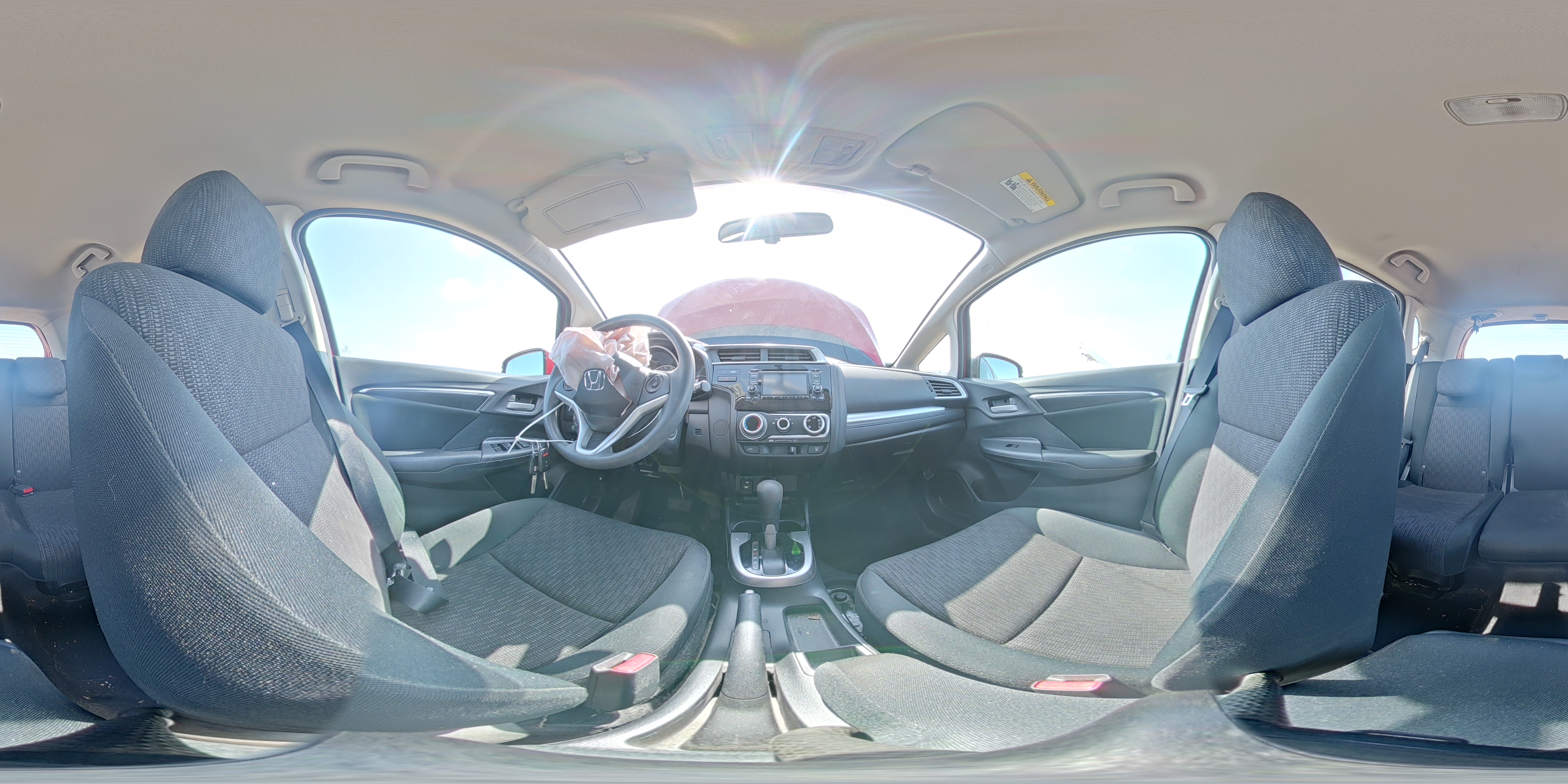 2015 Honda Fit Lx Red vin: 3HGGK5H57FM740934