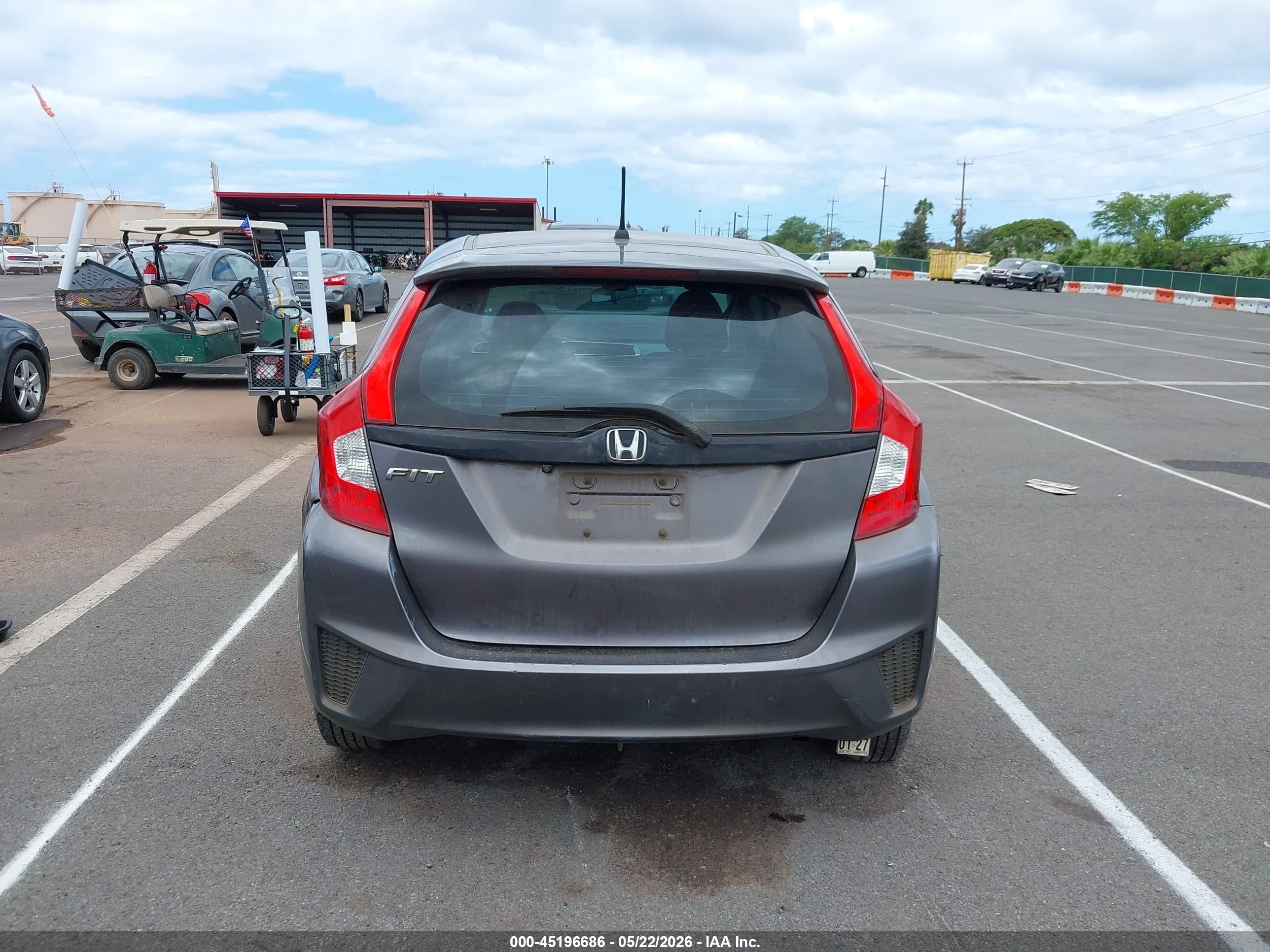 2015 Honda Fit Lx Серый vin: 3HGGK5H57FM755093