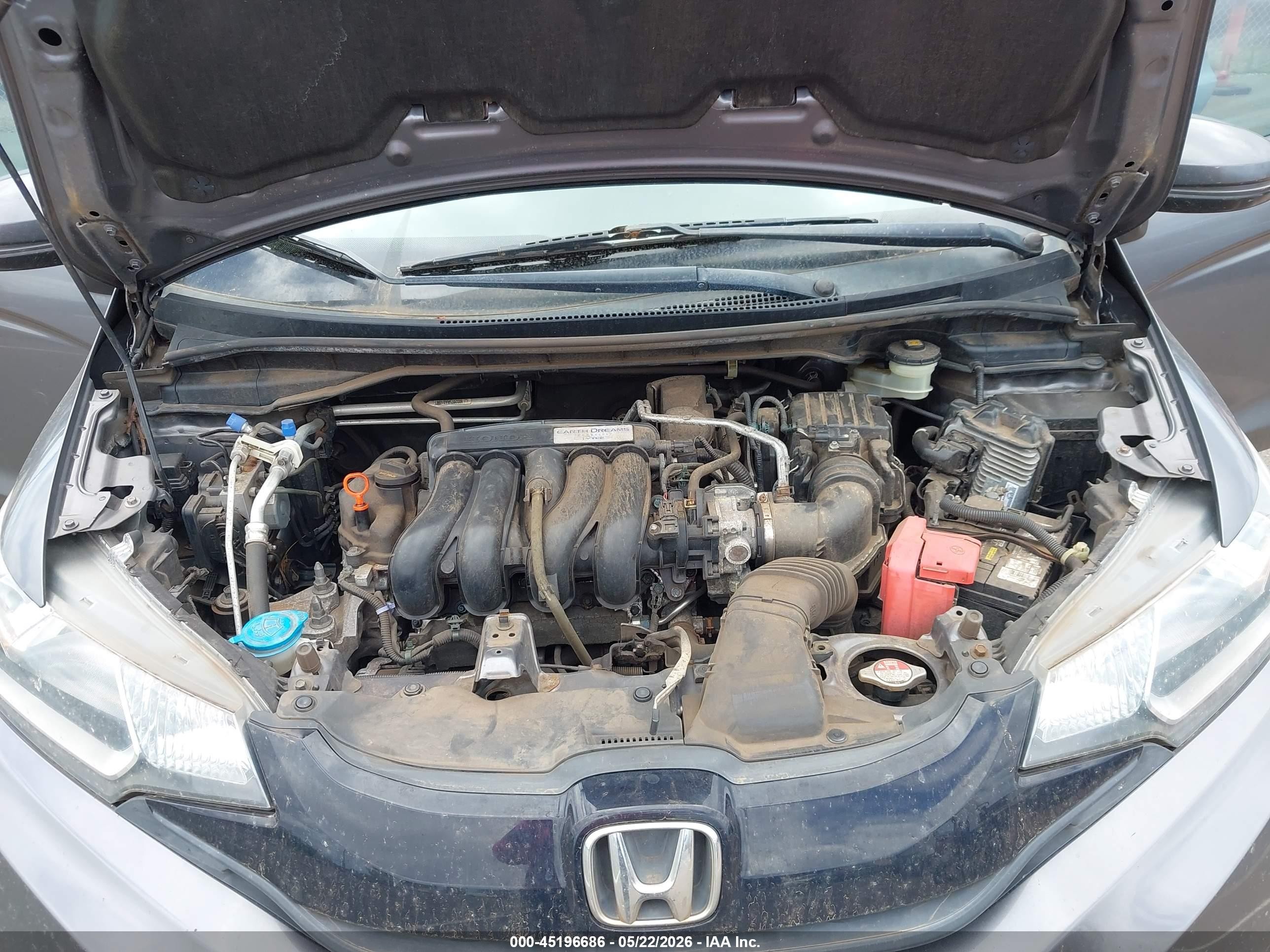 2015 Honda Fit Lx Серый vin: 3HGGK5H57FM755093
