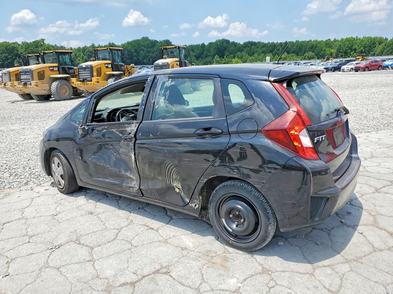 2015 Honda Fit Lx Black vin: 3HGGK5H57FM761492