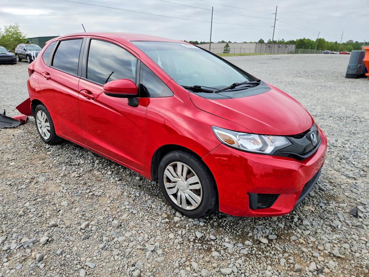 2015 Honda Fit Lx Red vin: 3HGGK5H58FM764644