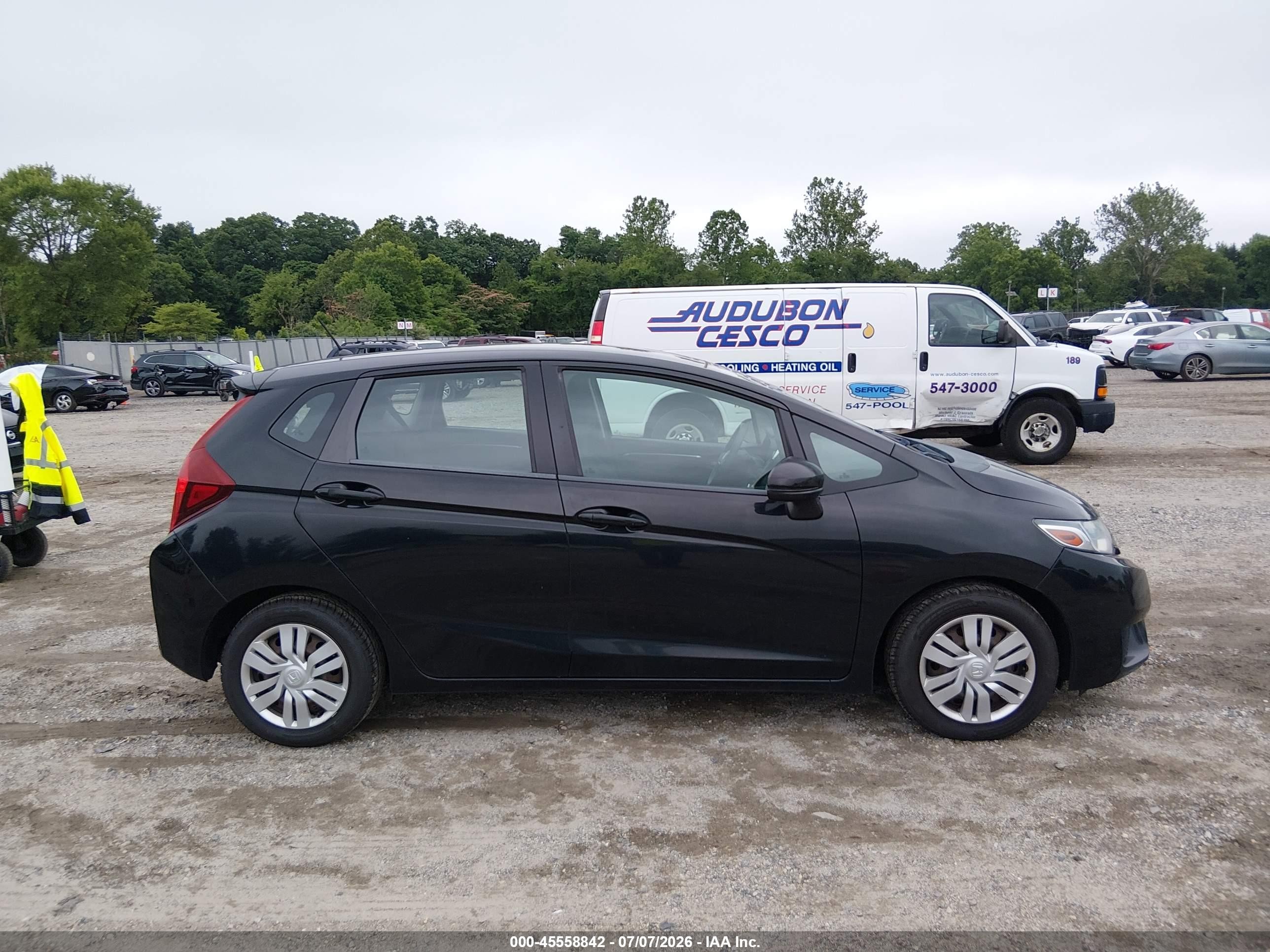 2015 Honda Fit Lx Black vin: 3HGGK5H58FM775191