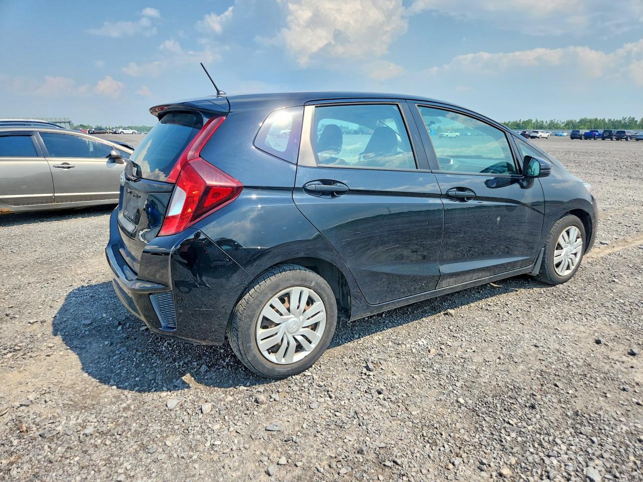 2015 Honda Fit Lx Black vin: 3HGGK5H59FM111093