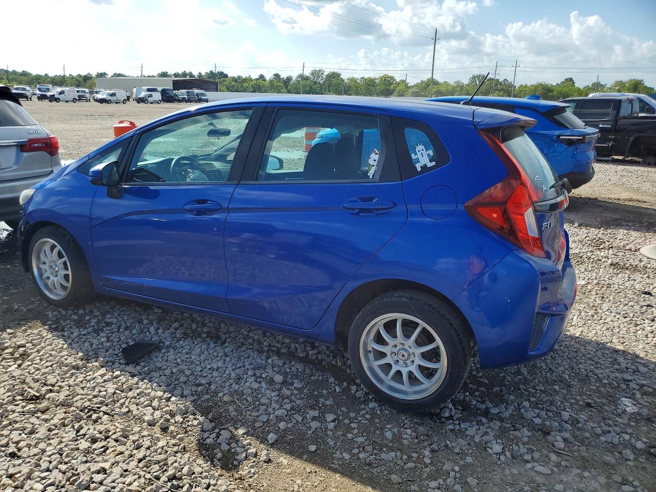 2015 Honda Fit Lx Blue vin: 3HGGK5H59FM725500