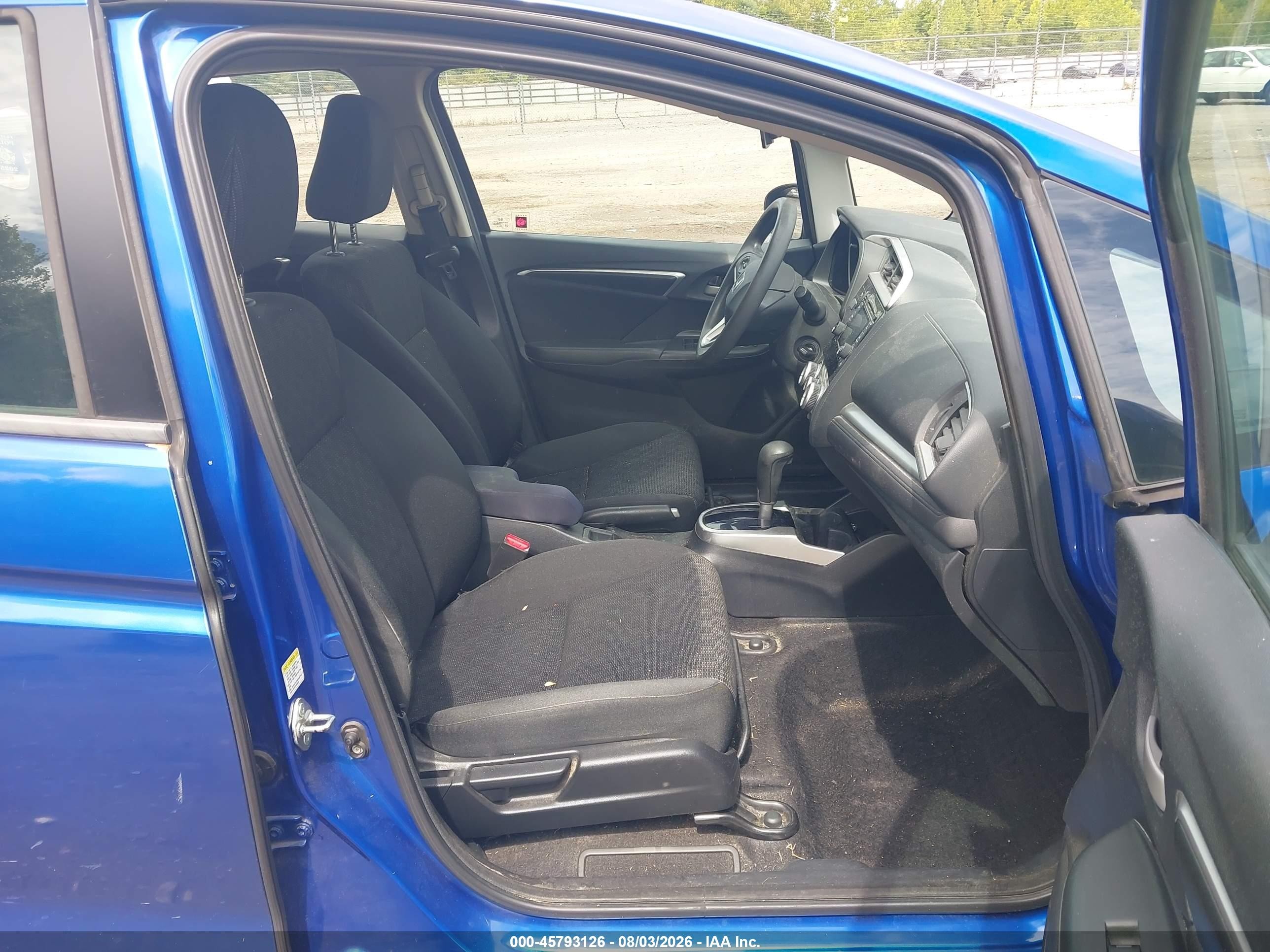 2015 Honda Fit Lx Blue vin: 3HGGK5H59FM777970