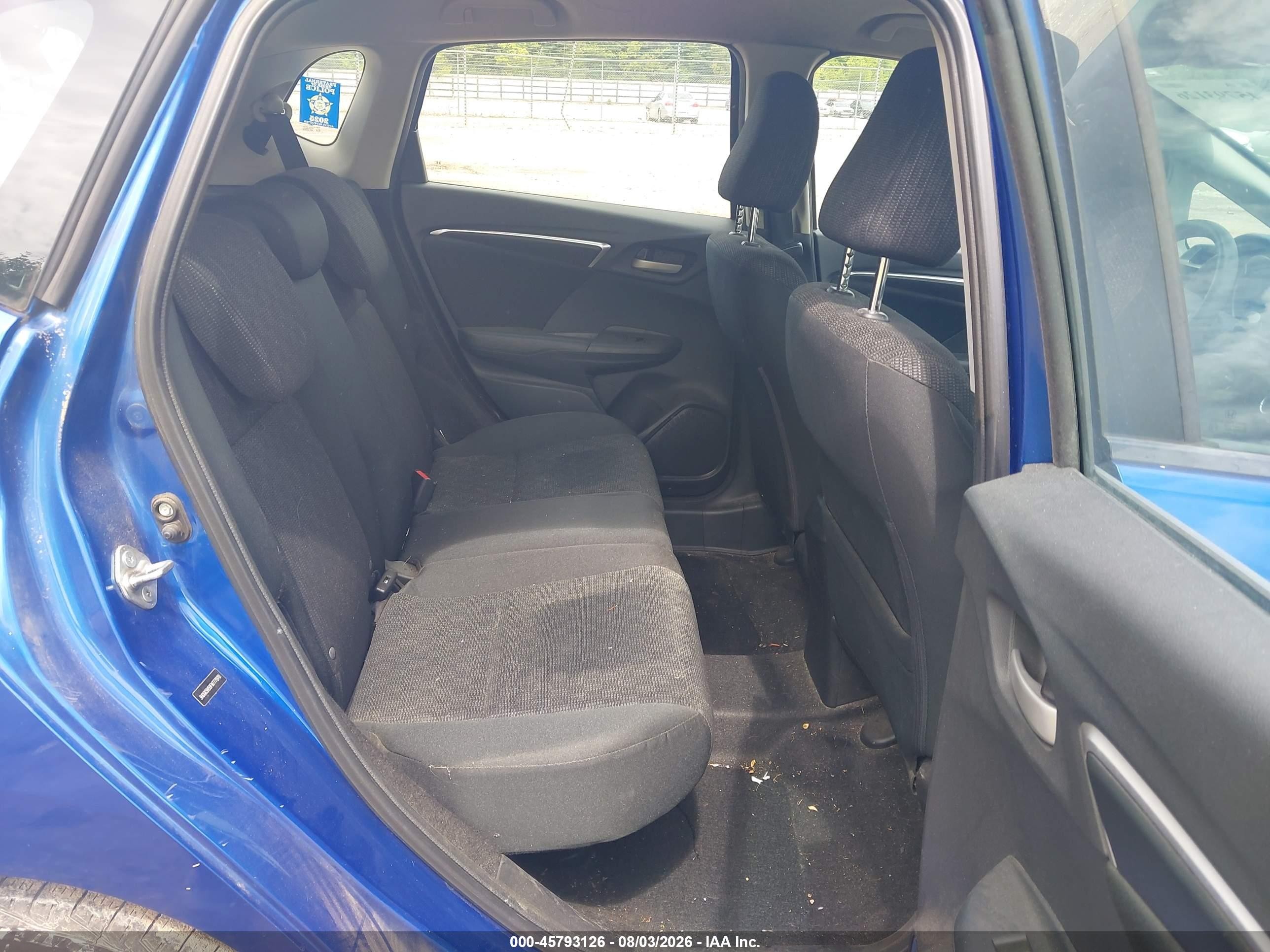 2015 Honda Fit Lx Blue vin: 3HGGK5H59FM777970