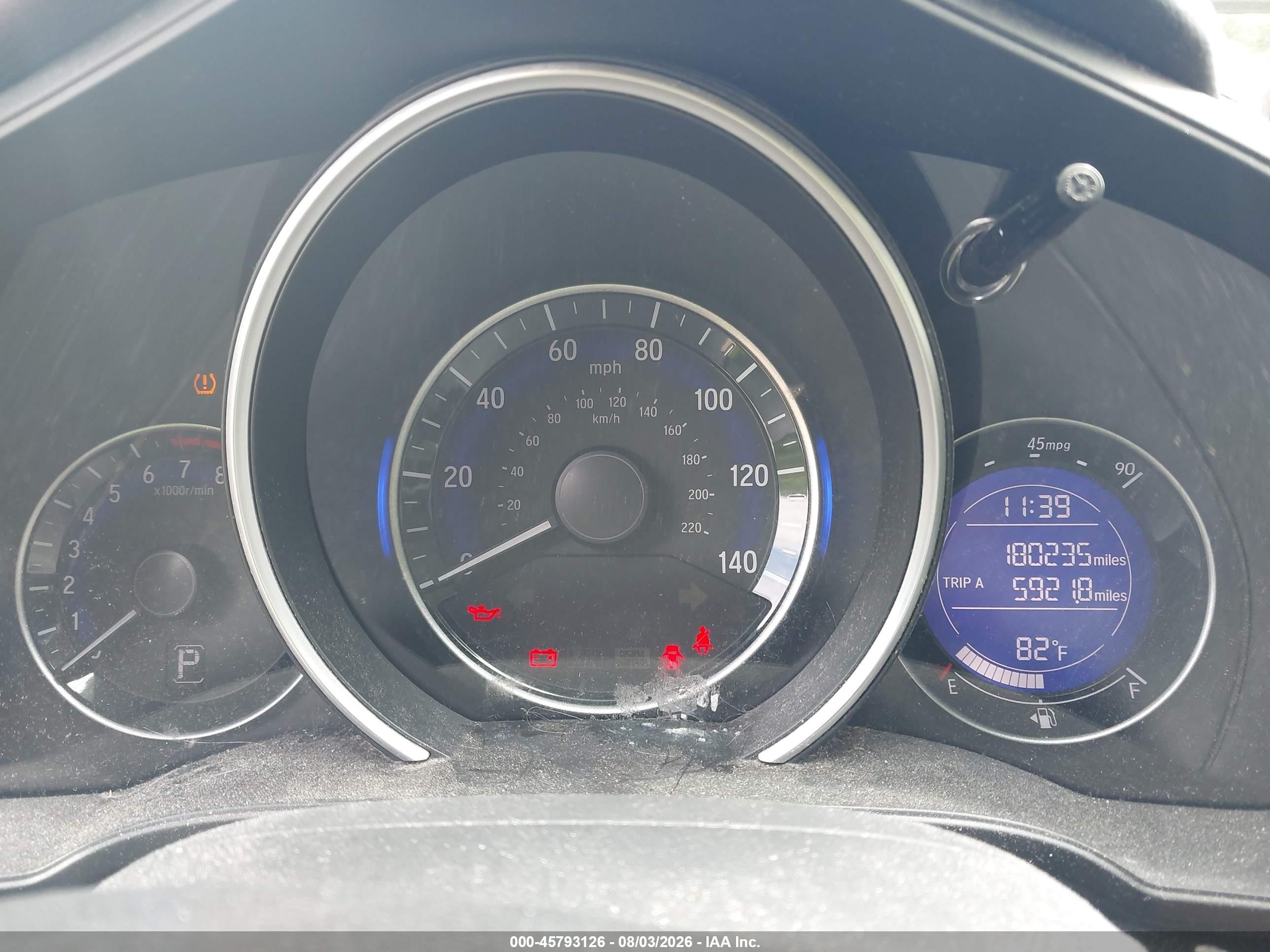 2015 Honda Fit Lx Blue vin: 3HGGK5H59FM777970