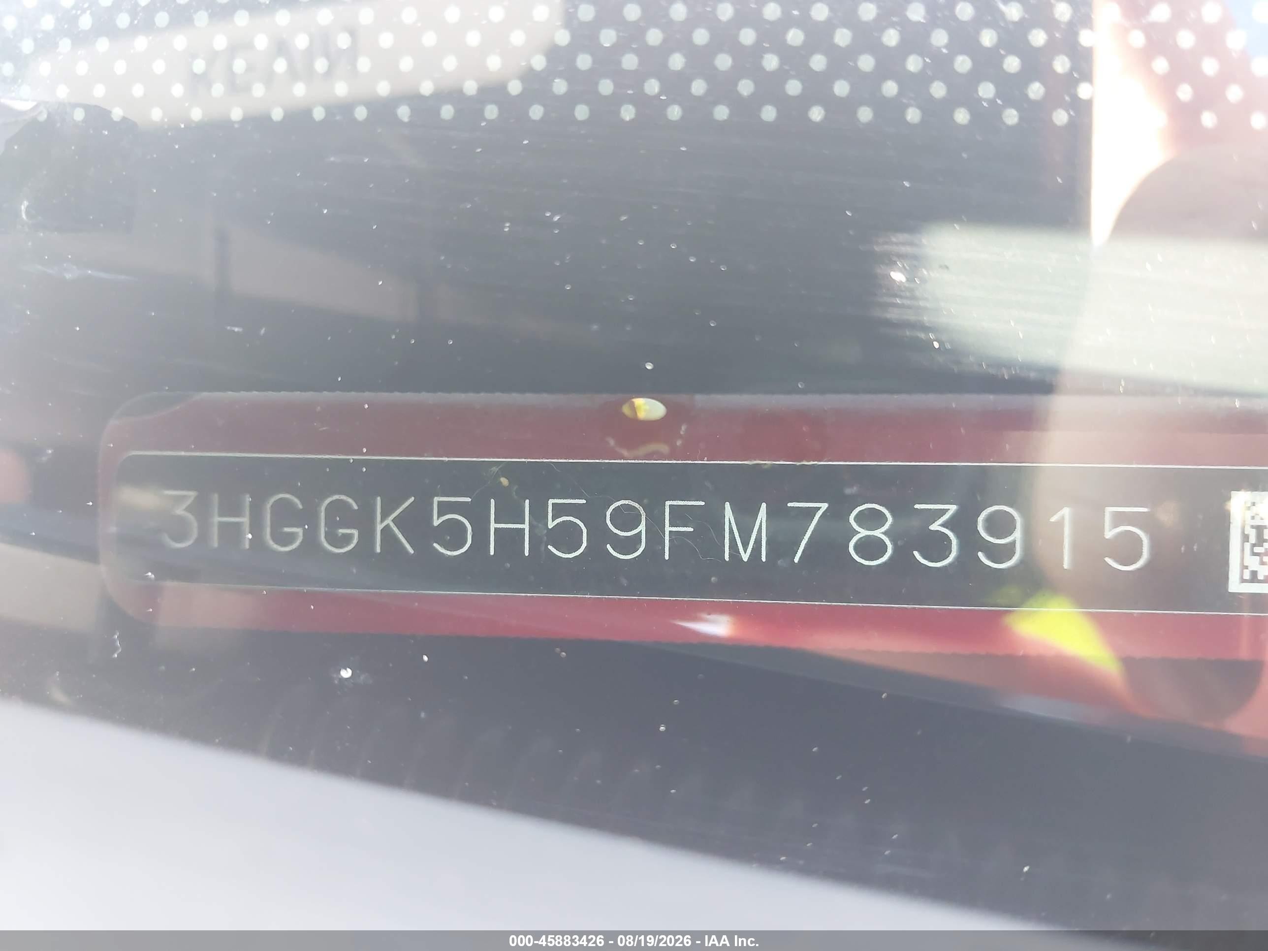 2015 Honda Fit Lx Red vin: 3HGGK5H59FM783915