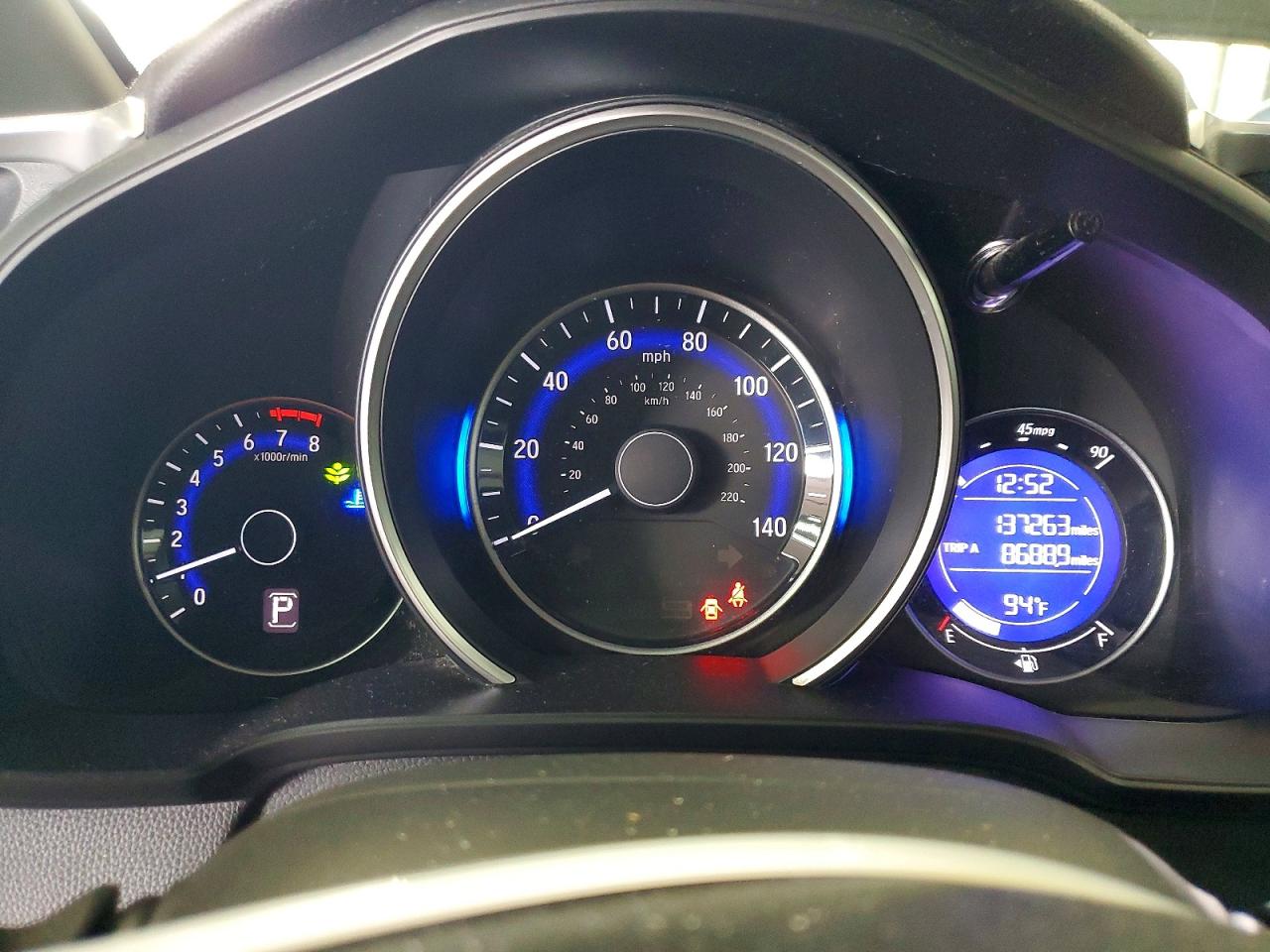2015 Honda Fit Lx Blue vin: 3HGGK5H5XFM766007
