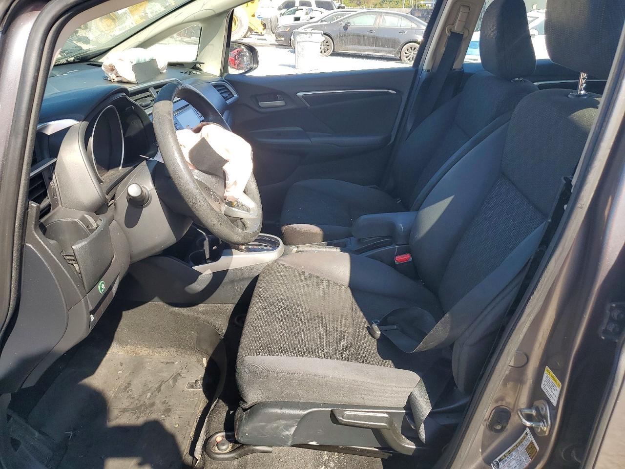 2015 Honda Fit Lx Gray vin: 3HGGK5H5XFM777296