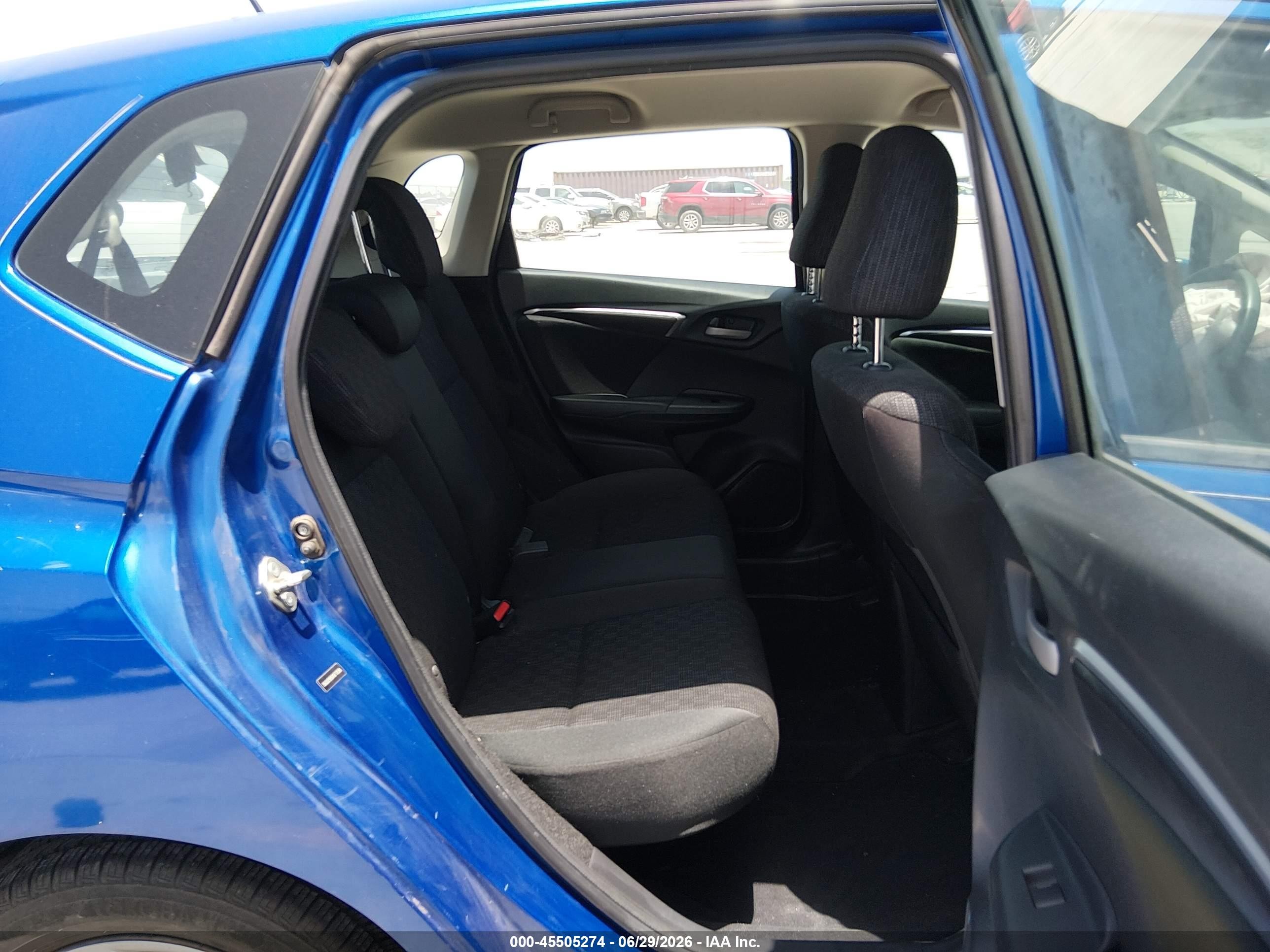 2015 Honda Fit Lx Blue vin: 3HGGK5H5XFM778366