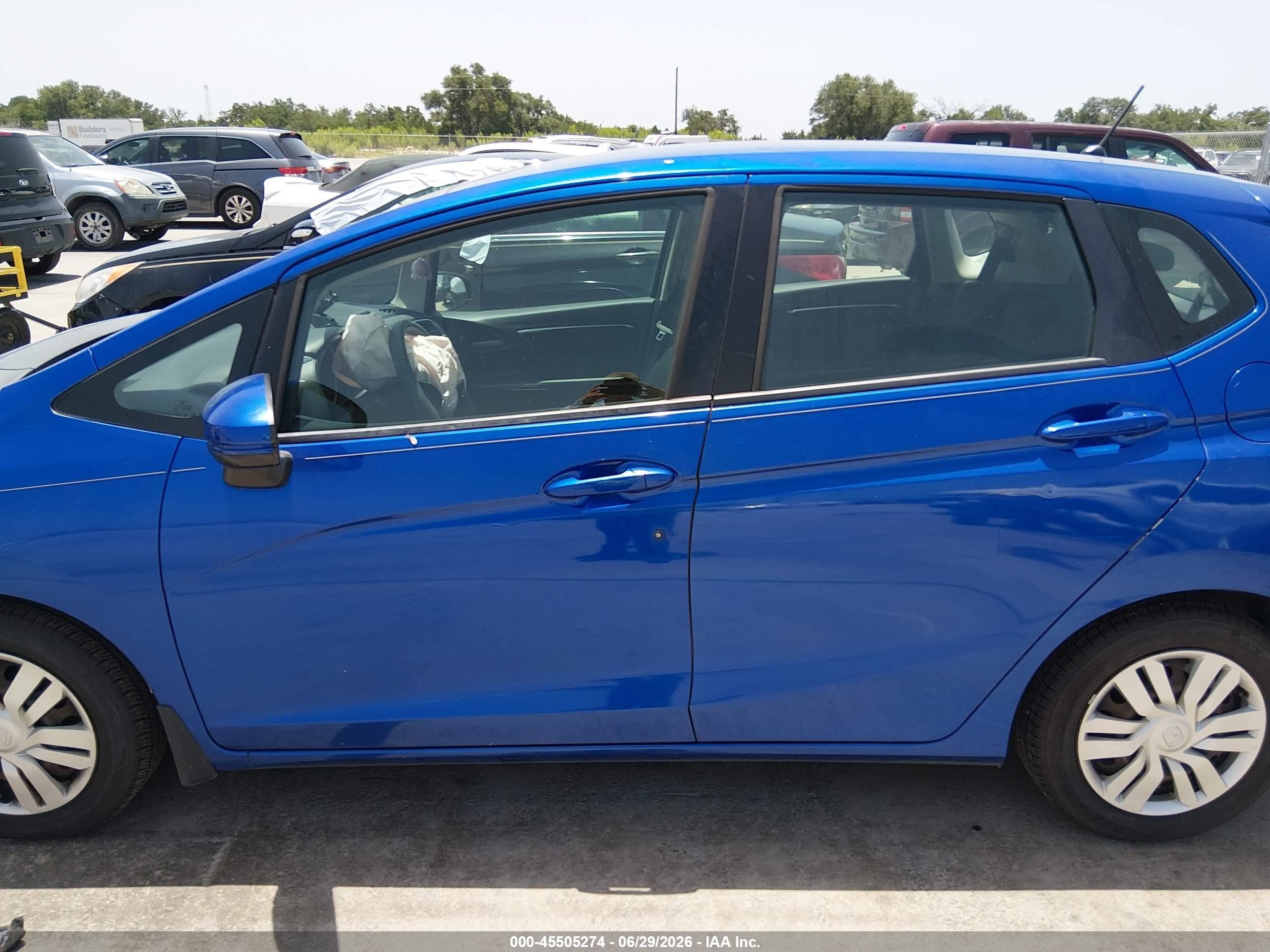 2015 Honda Fit Lx Blue vin: 3HGGK5H5XFM778366