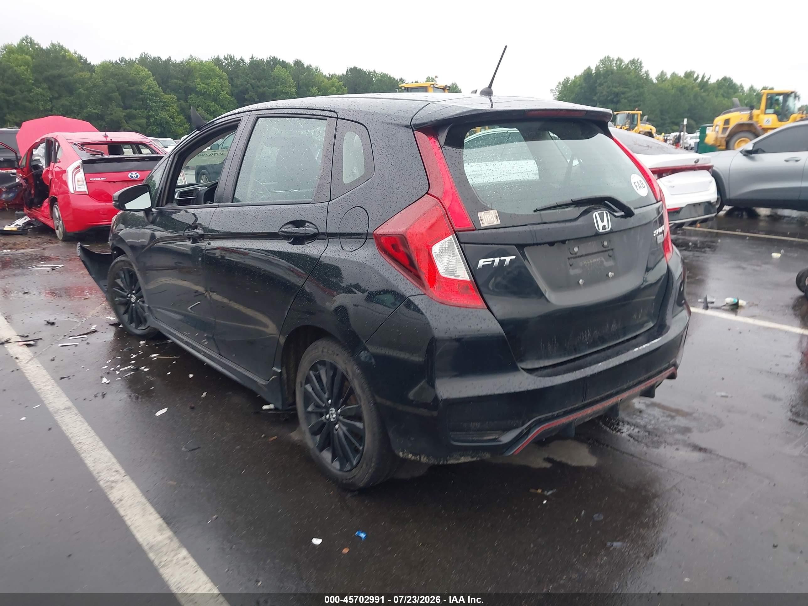 2018 Honda Fit Sport Black vin: 3HGGK5H60JM706612