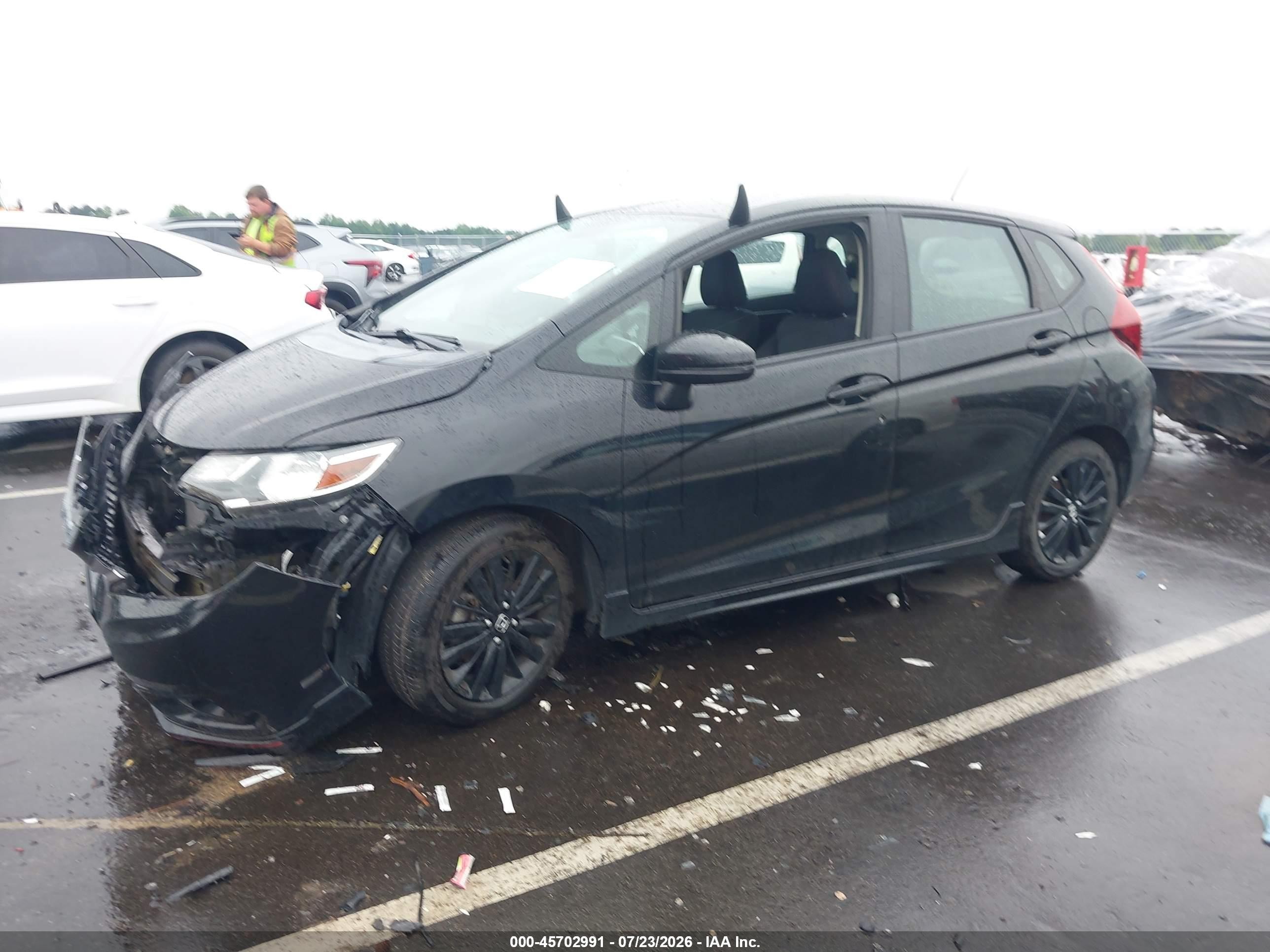 2018 Honda Fit Sport Black vin: 3HGGK5H60JM706612