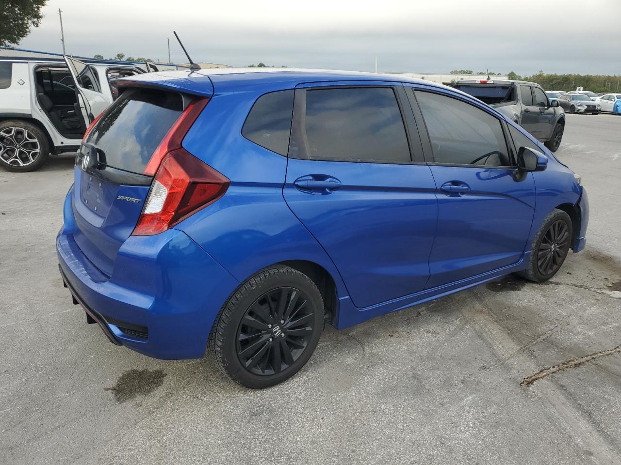 2018 Honda Fit Sport Blue vin: 3HGGK5H60JM730733