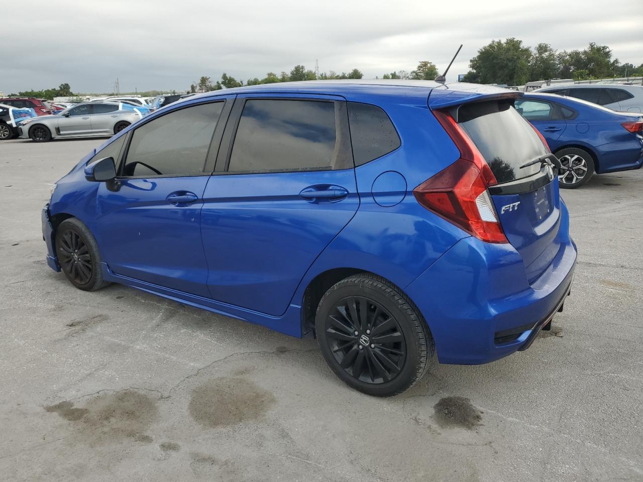 2018 Honda Fit Sport Blue vin: 3HGGK5H60JM730733