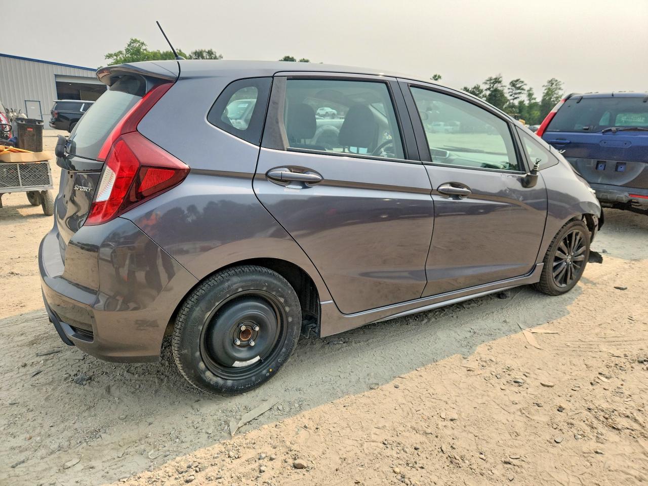 2018 Honda Fit Sport Gray vin: 3HGGK5H67JM710415