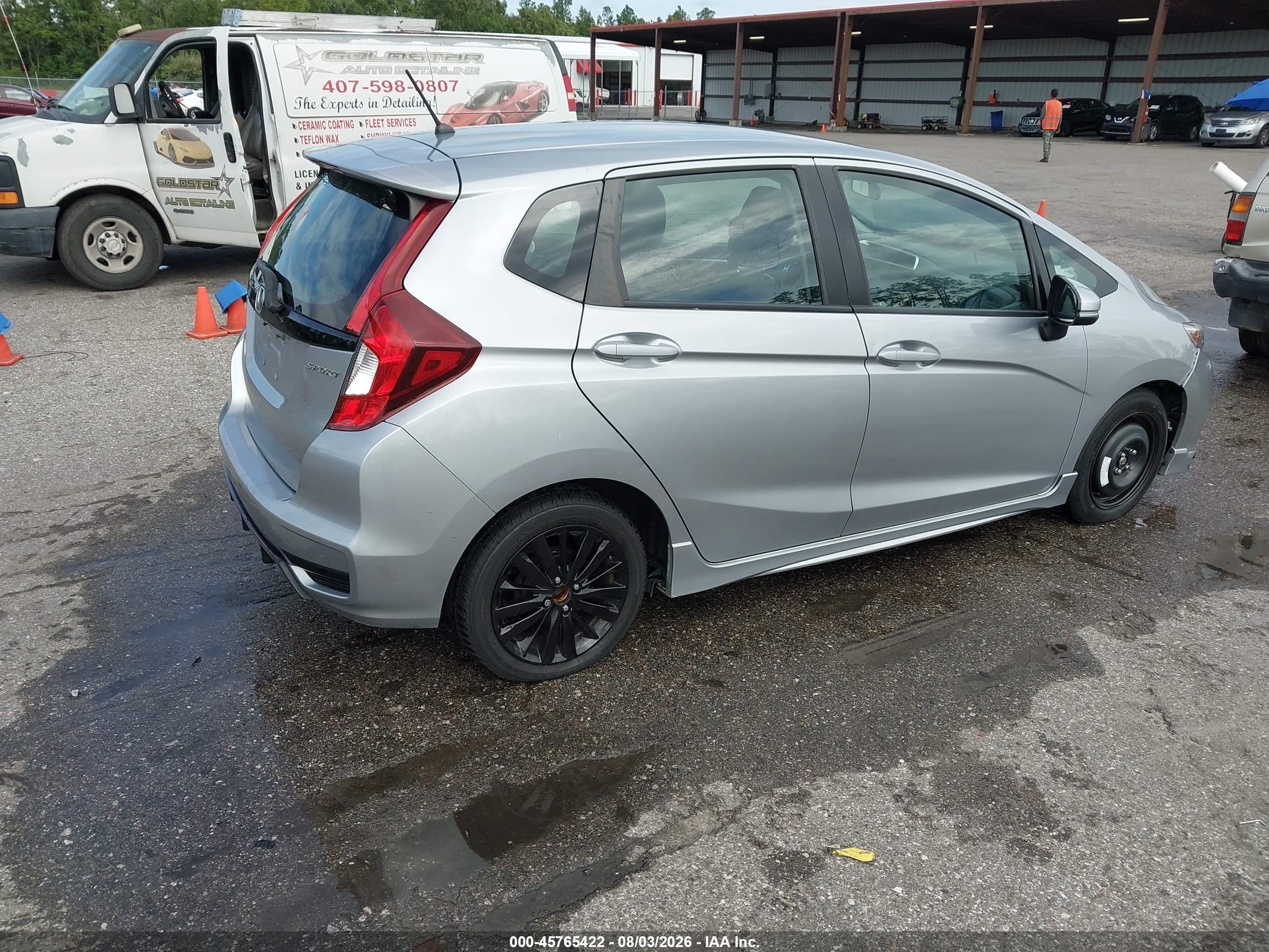 2020 Honda Fit Sport Gray vin: 3HGGK5H67LM702768