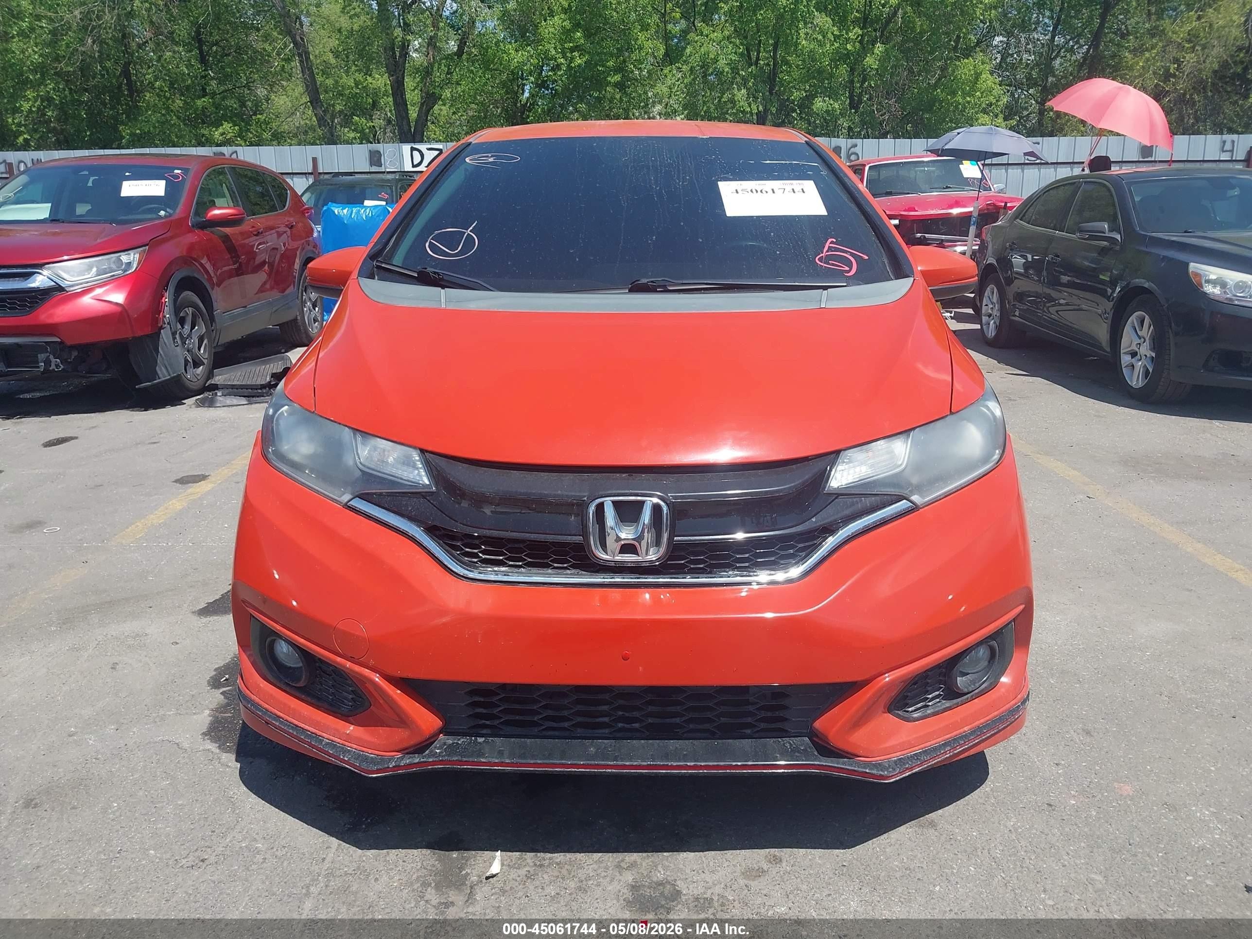 2018 Honda Fit Sport Оранжевый vin: 3HGGK5H69JM708293