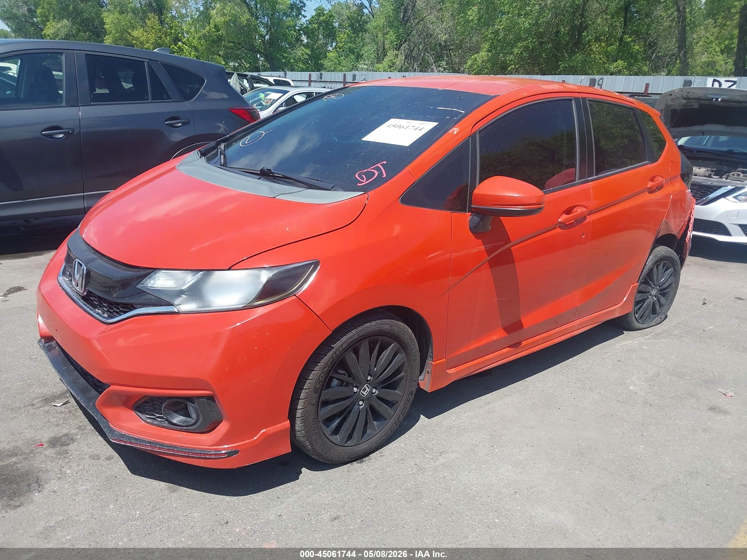 2018 Honda Fit Sport Оранжевый vin: 3HGGK5H69JM708293