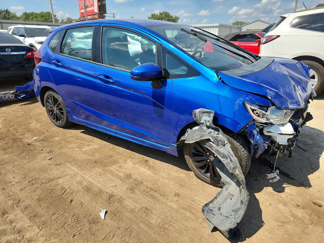 2020 Honda Fit Sport Синий vin: 3HGGK5H69LM711746