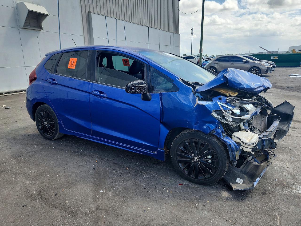 2018 Honda Fit Sport Blue vin: 3HGGK5H6XJM701711