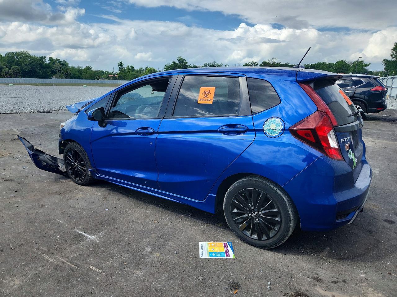 2018 Honda Fit Sport Blue vin: 3HGGK5H6XJM701711