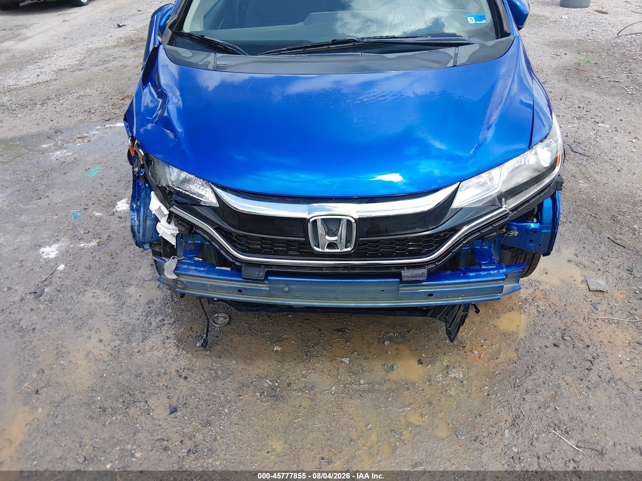 2018 Honda Fit Sport Blue vin: 3HGGK5H6XJM722638