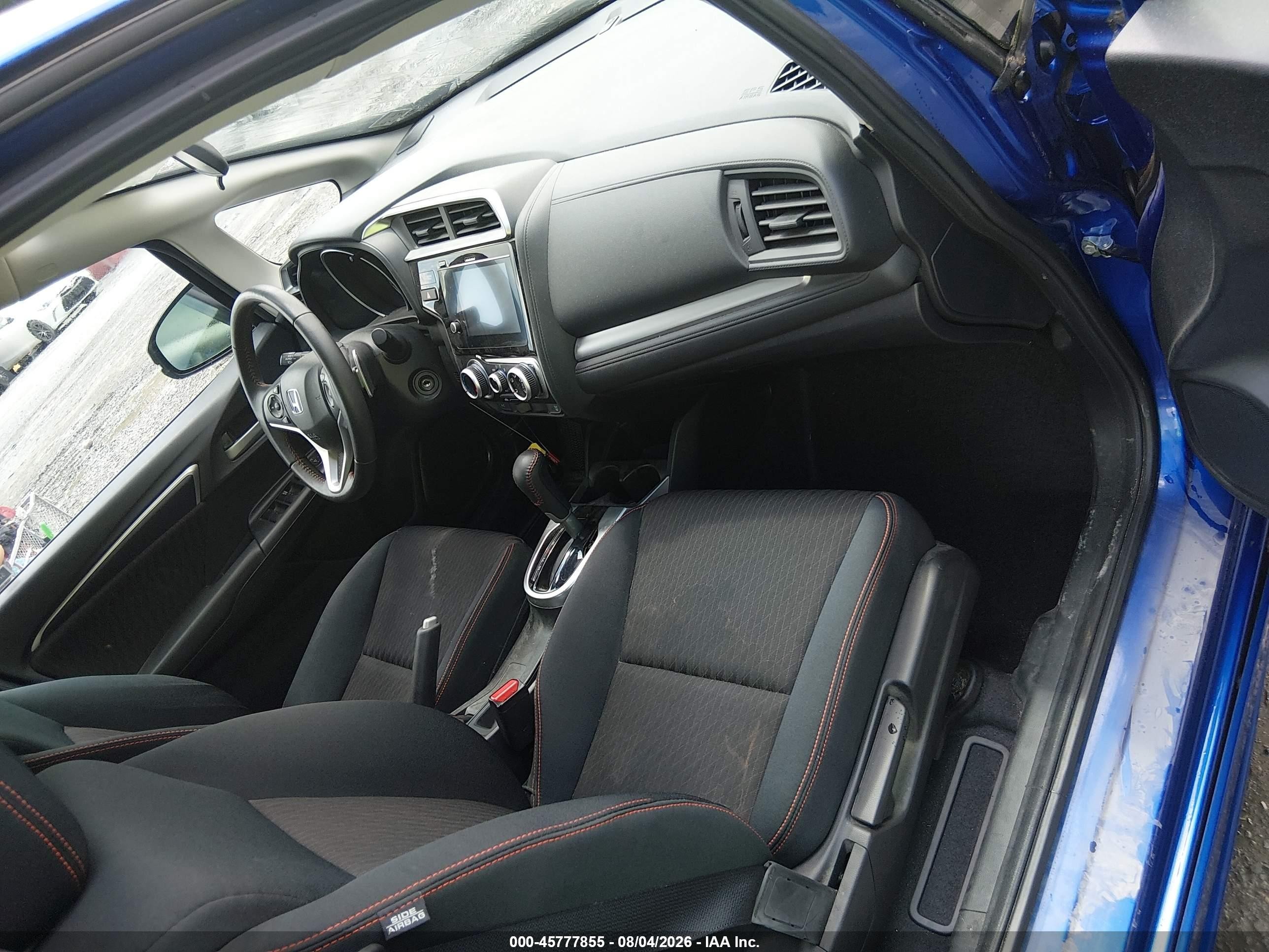 2018 Honda Fit Sport Blue vin: 3HGGK5H6XJM722638