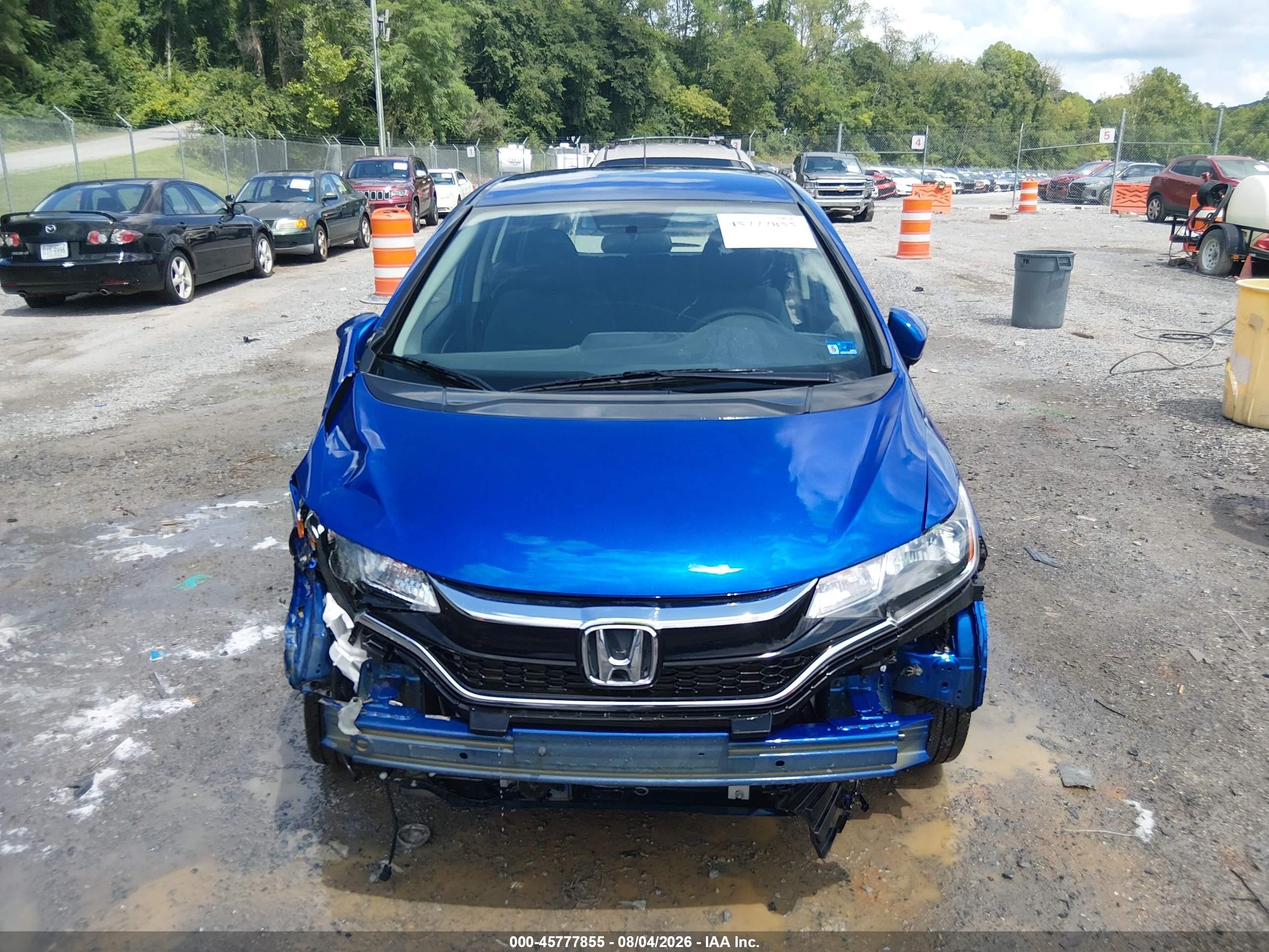 2018 Honda Fit Sport Blue vin: 3HGGK5H6XJM722638