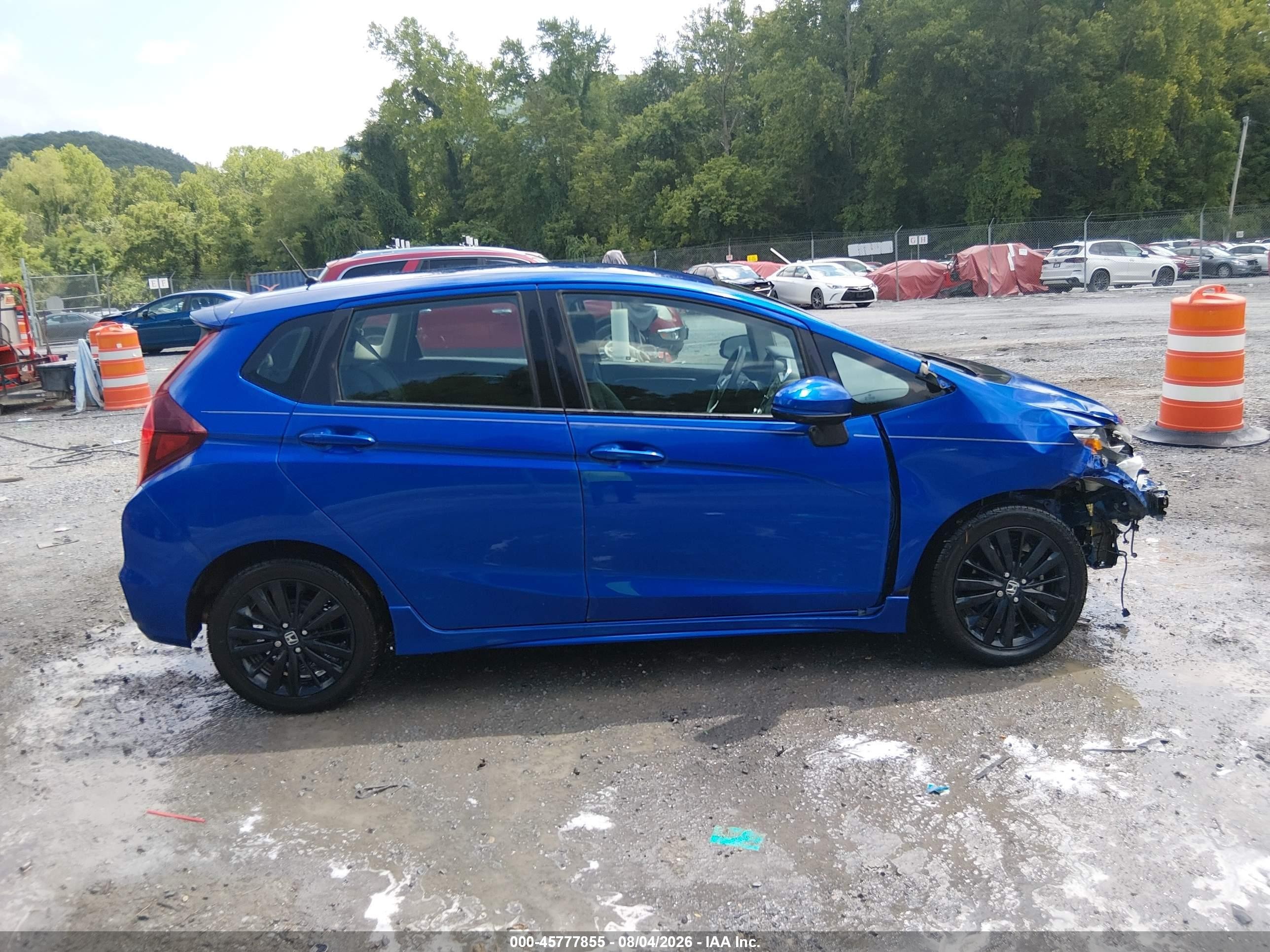 2018 Honda Fit Sport Blue vin: 3HGGK5H6XJM722638