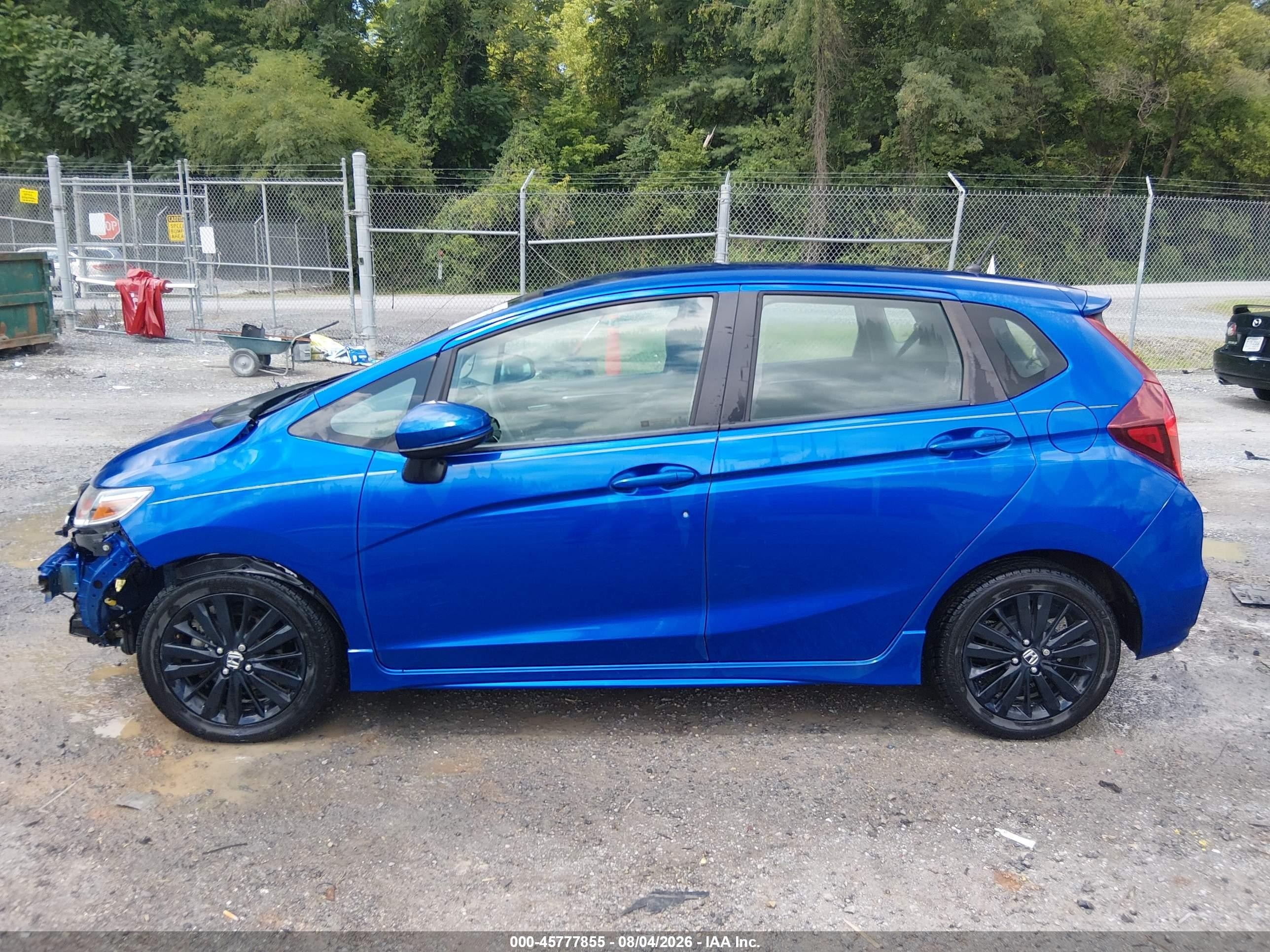 2018 Honda Fit Sport Blue vin: 3HGGK5H6XJM722638