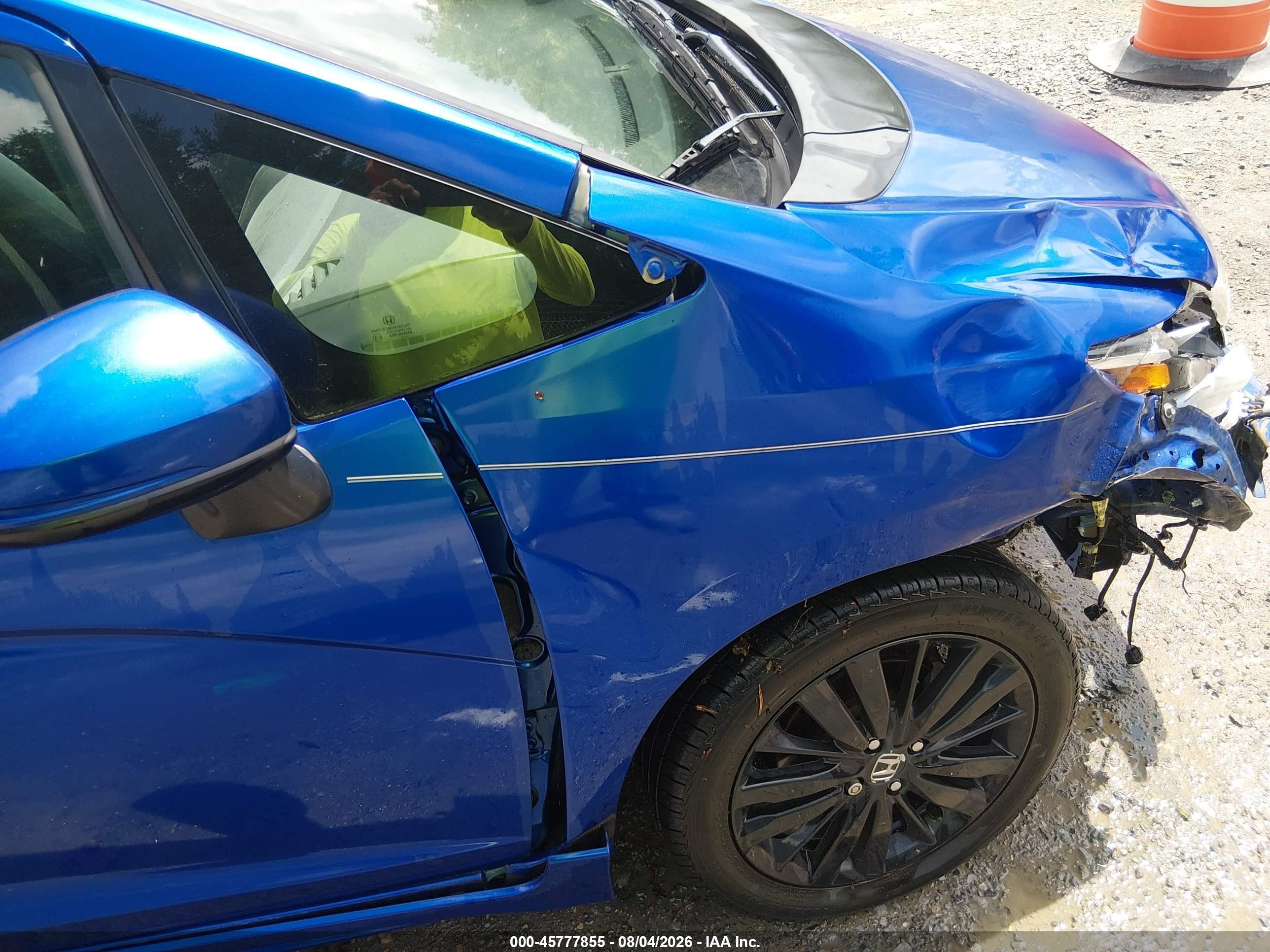 2018 Honda Fit Sport Blue vin: 3HGGK5H6XJM722638