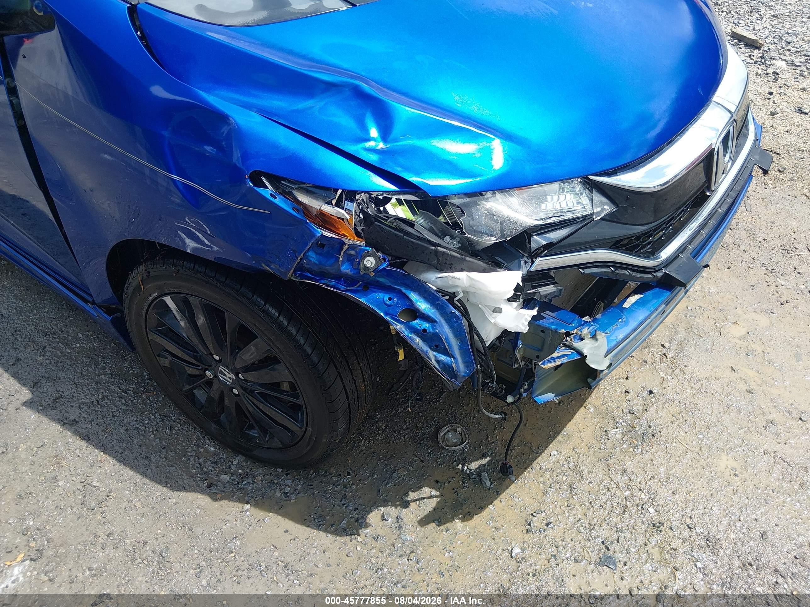2018 Honda Fit Sport Blue vin: 3HGGK5H6XJM722638
