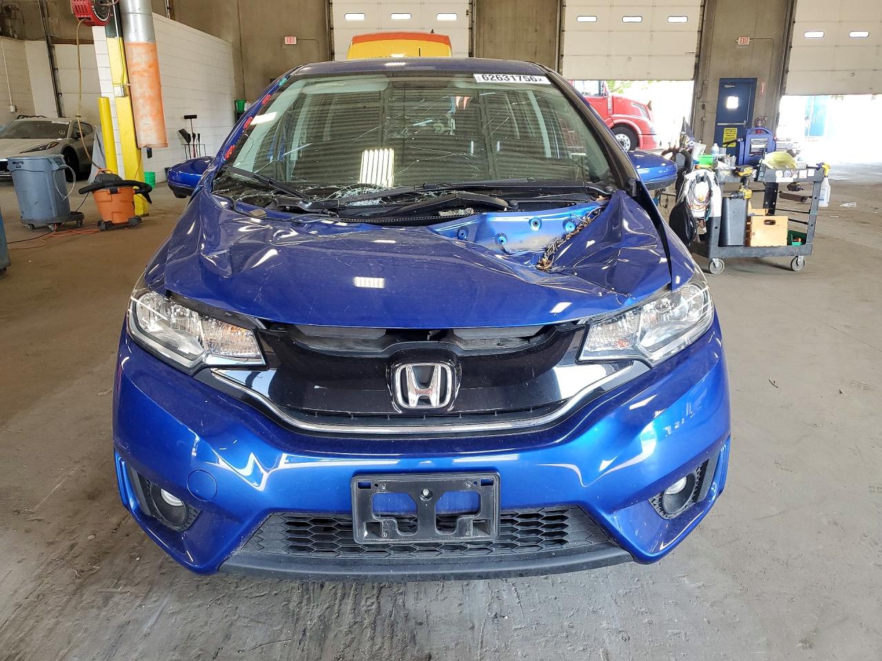 2015 Honda Fit Ex Blue vin: 3HGGK5H80FM715755
