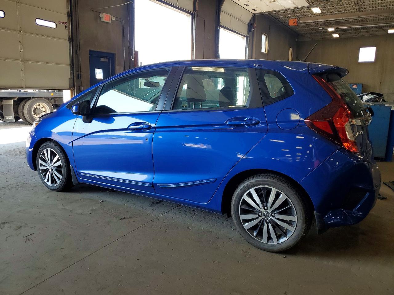 2015 Honda Fit Ex Blue vin: 3HGGK5H80FM715755