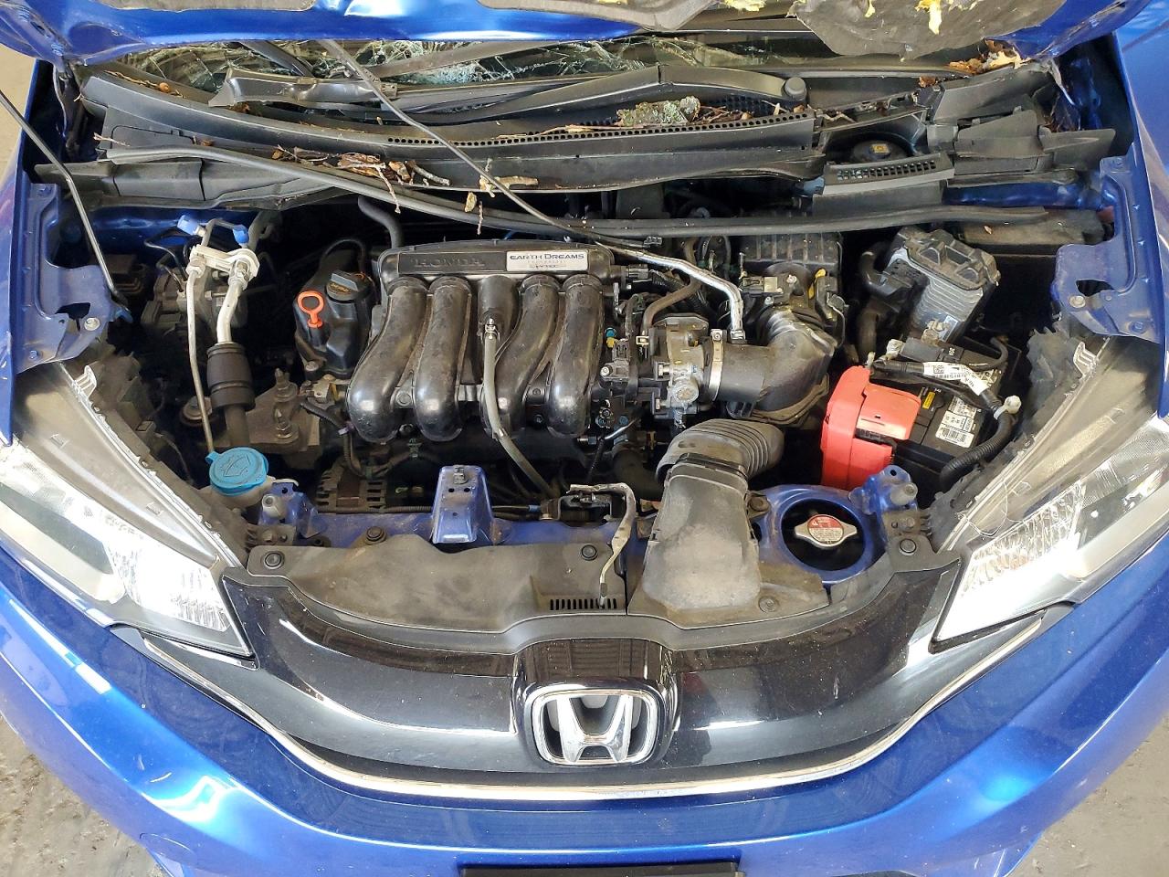 2015 Honda Fit Ex Blue vin: 3HGGK5H80FM715755