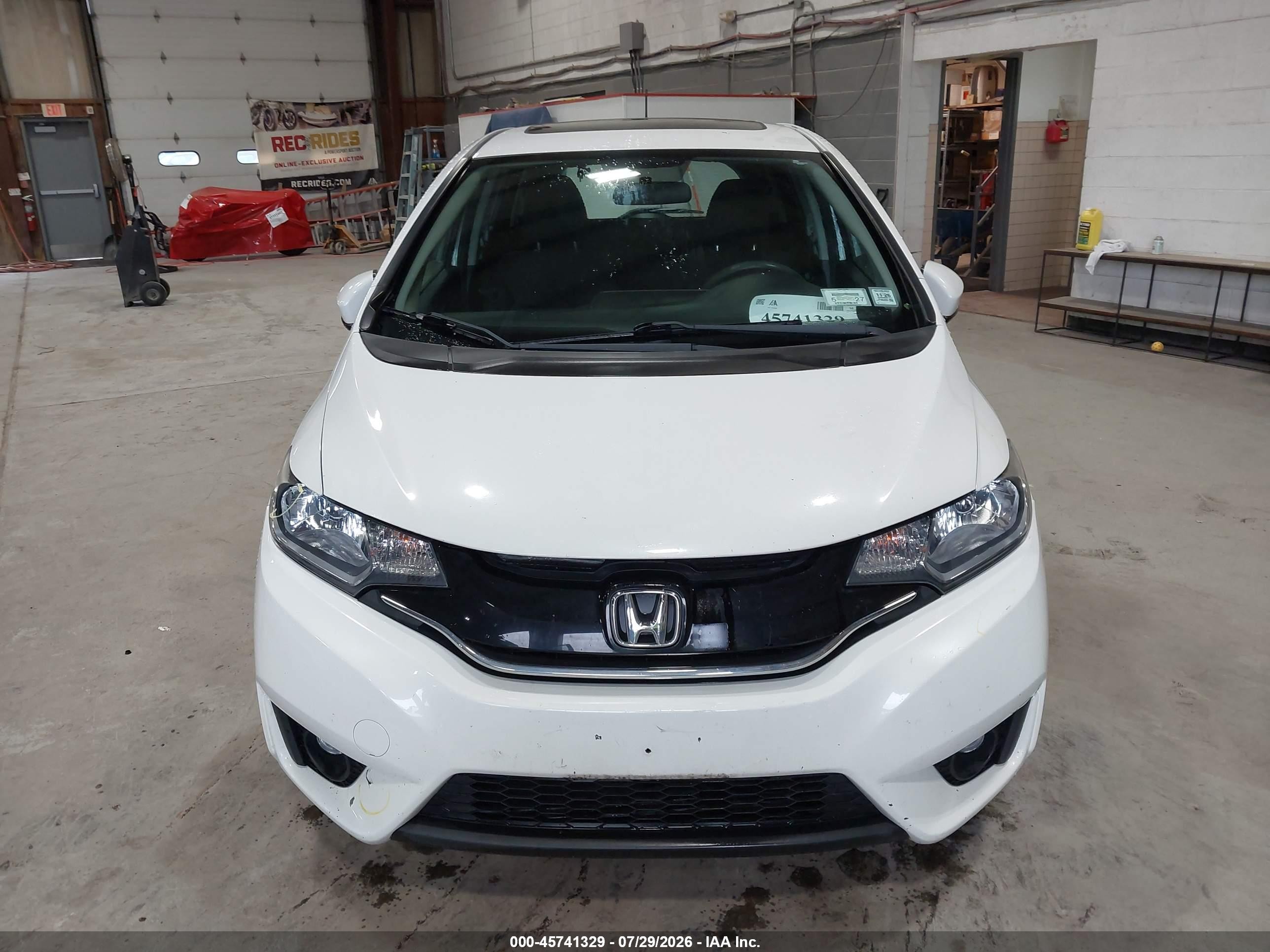 2015 Honda Fit Ex/ex-l White vin: 3HGGK5H80FM717747
