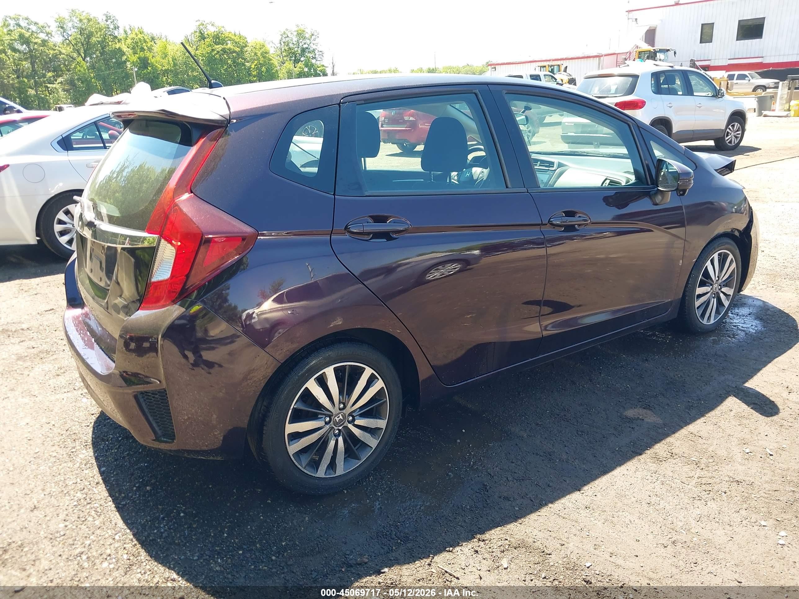 2015 Honda Fit Ex/ex-l Purple vin: 3HGGK5H80FM717828