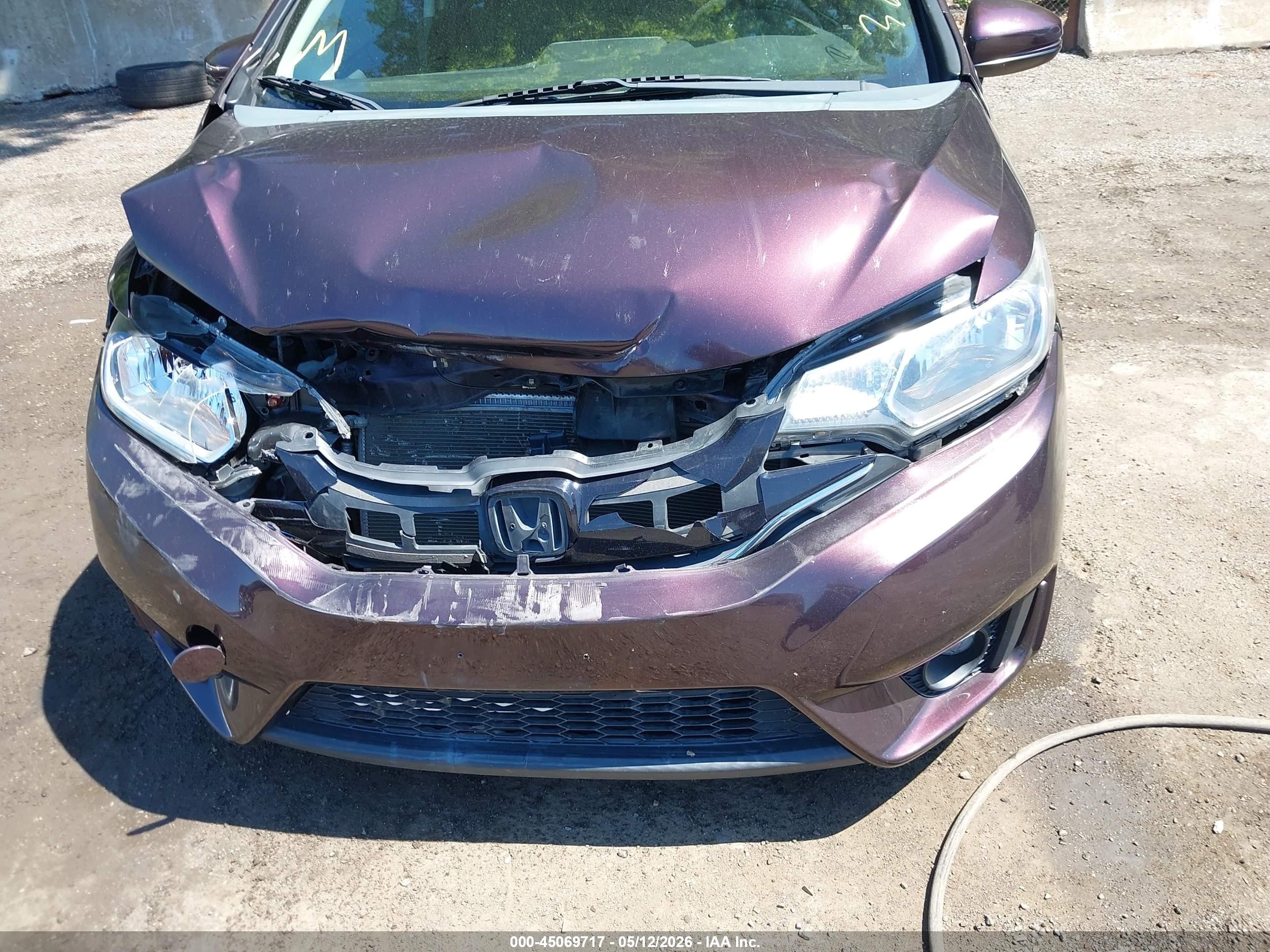 2015 Honda Fit Ex/ex-l Purple vin: 3HGGK5H80FM717828