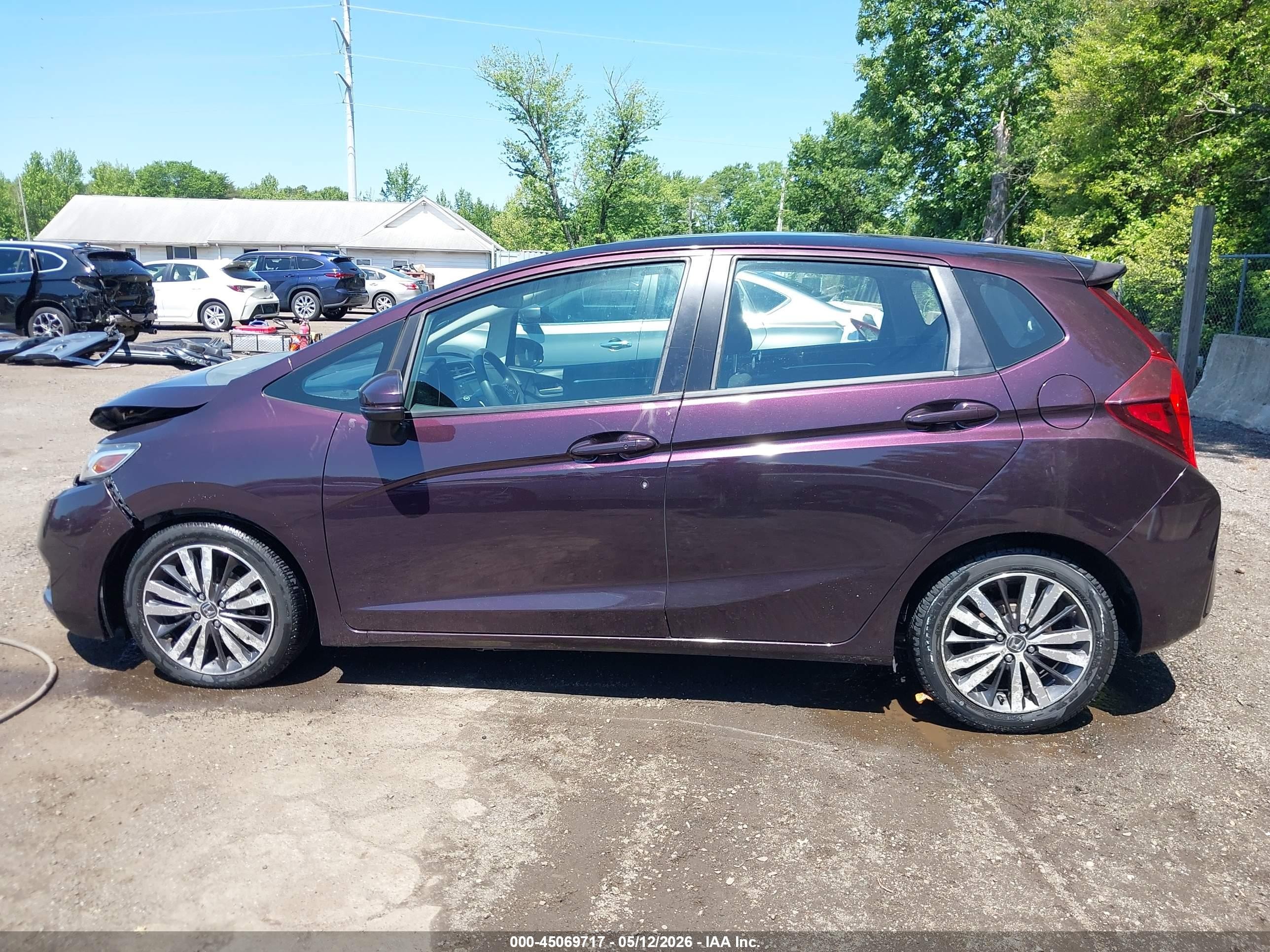 2015 Honda Fit Ex/ex-l Purple vin: 3HGGK5H80FM717828