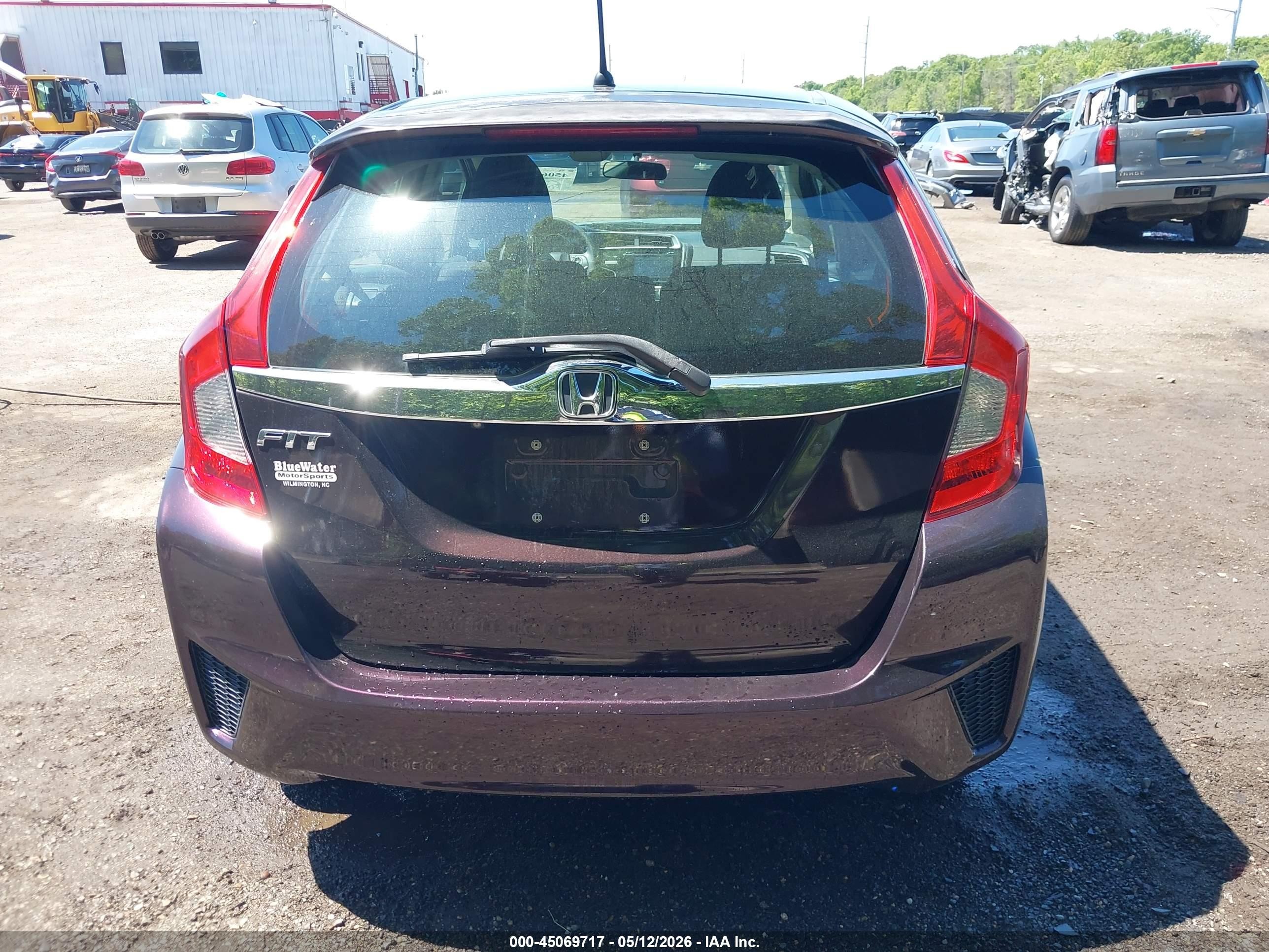 2015 Honda Fit Ex/ex-l Purple vin: 3HGGK5H80FM717828
