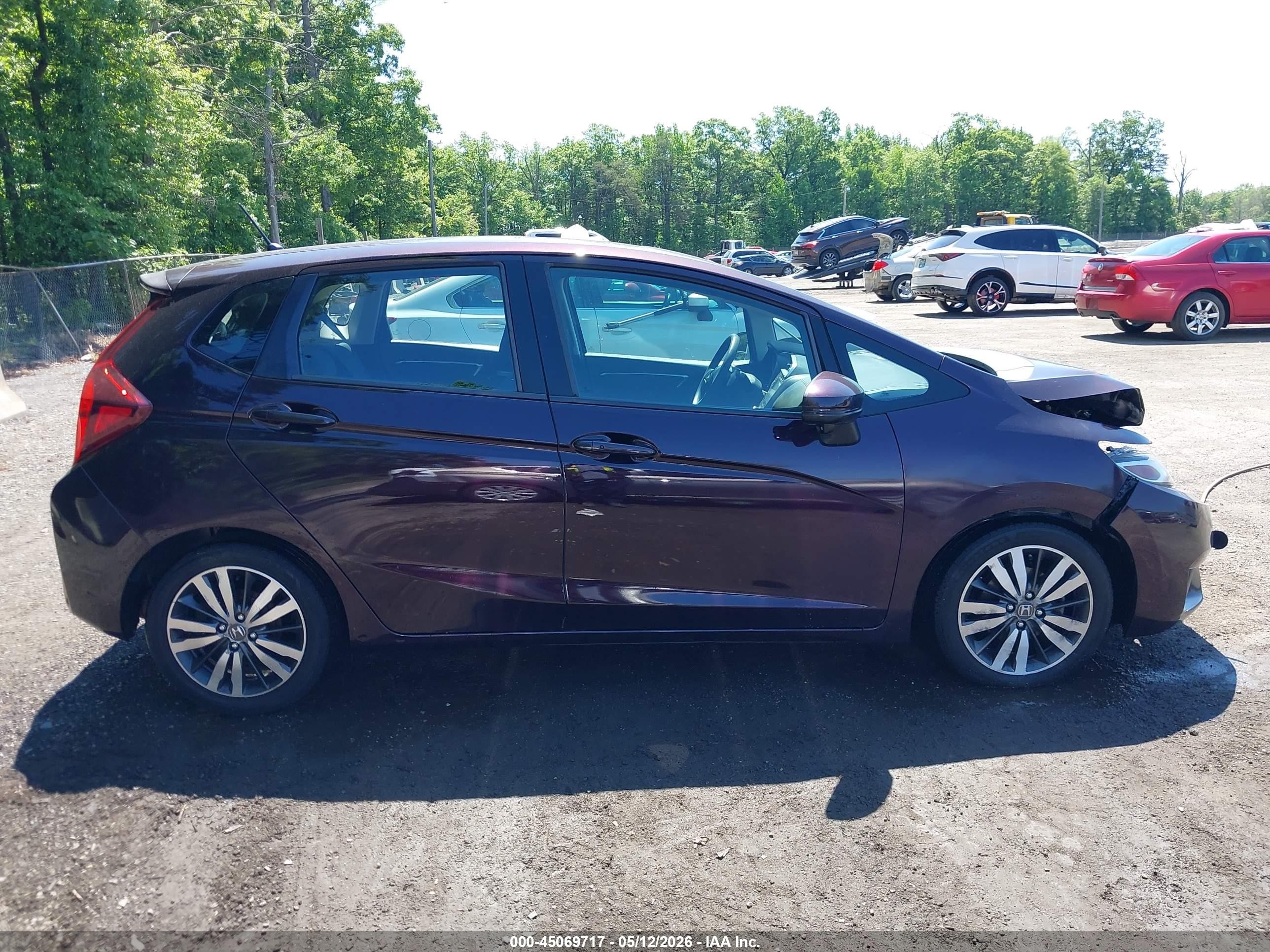 2015 Honda Fit Ex/ex-l Purple vin: 3HGGK5H80FM717828