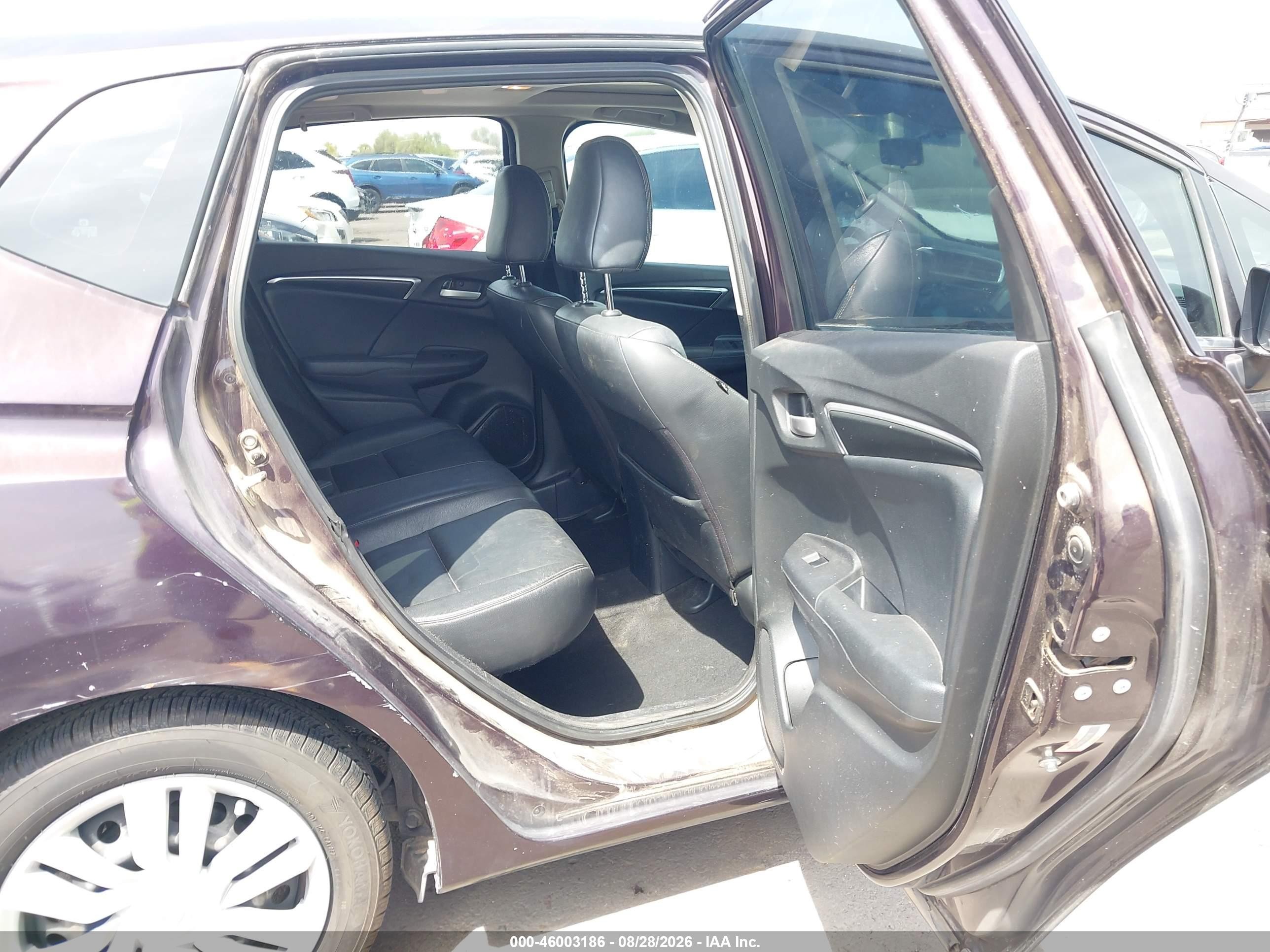 2015 Honda Fit Ex/ex-l Black vin: 3HGGK5H80FM722270