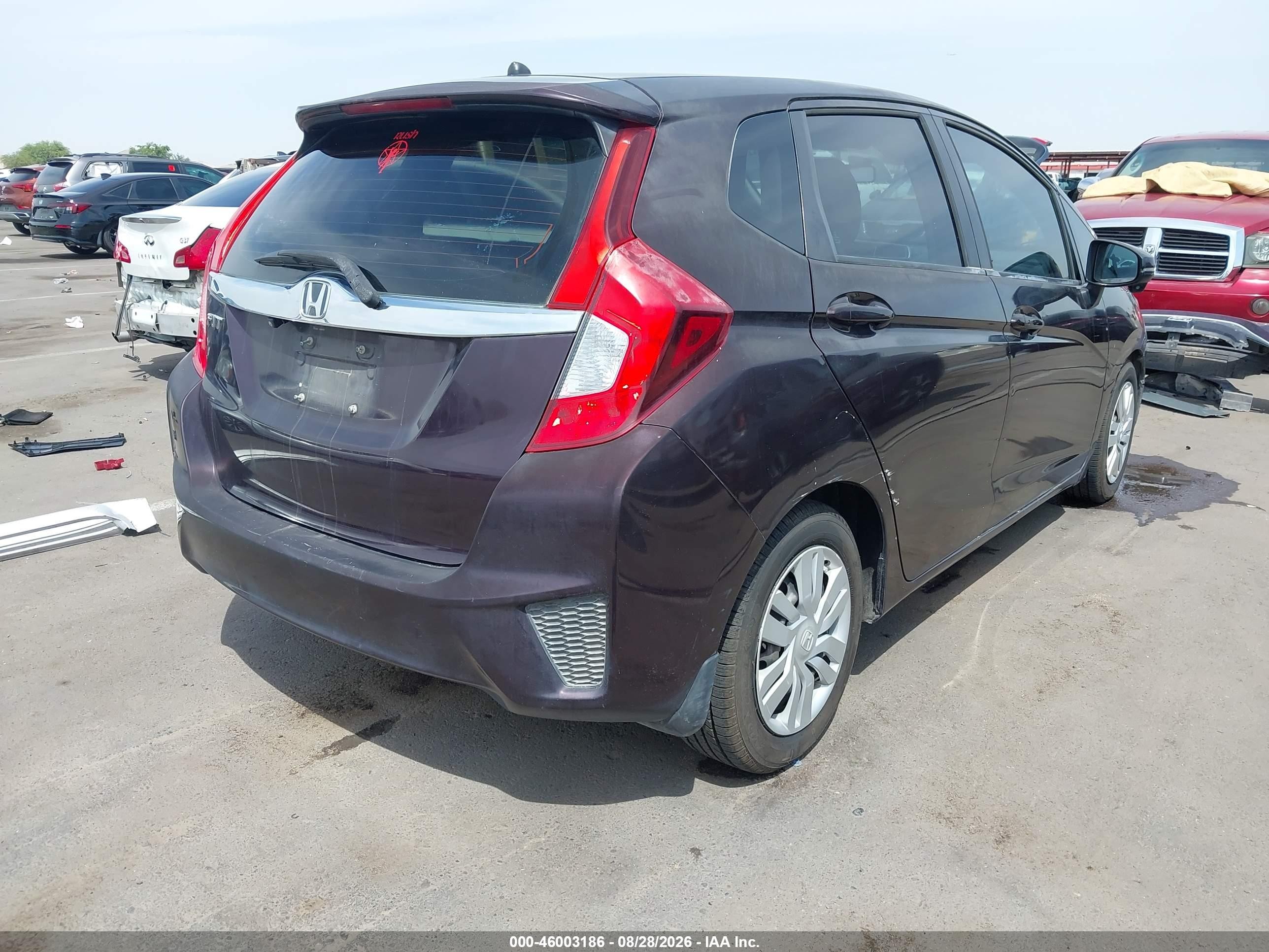 2015 Honda Fit Ex/ex-l Black vin: 3HGGK5H80FM722270