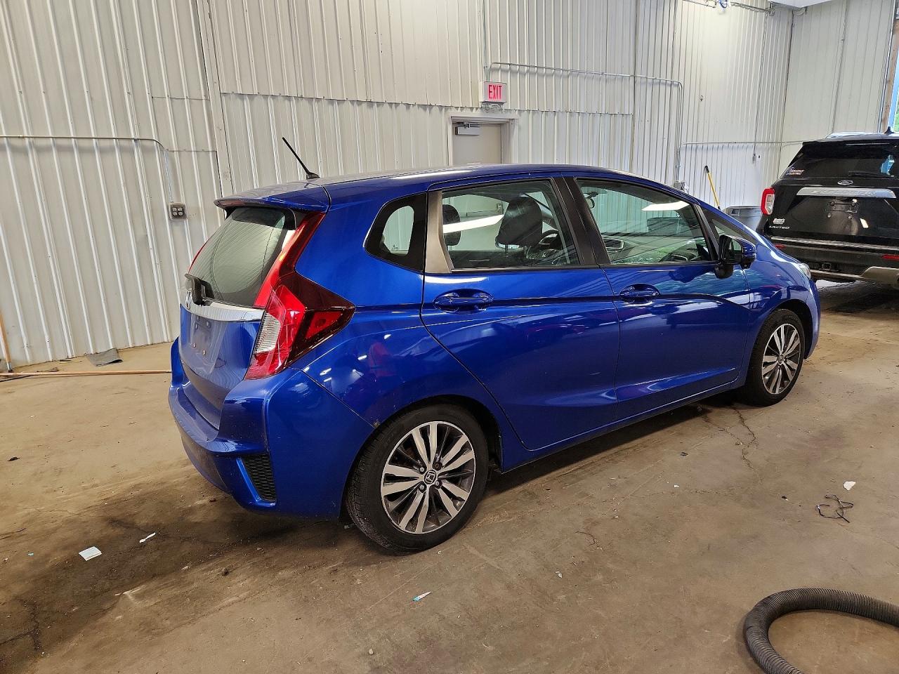 2015 Honda Fit Ex Blue vin: 3HGGK5H80FM724956