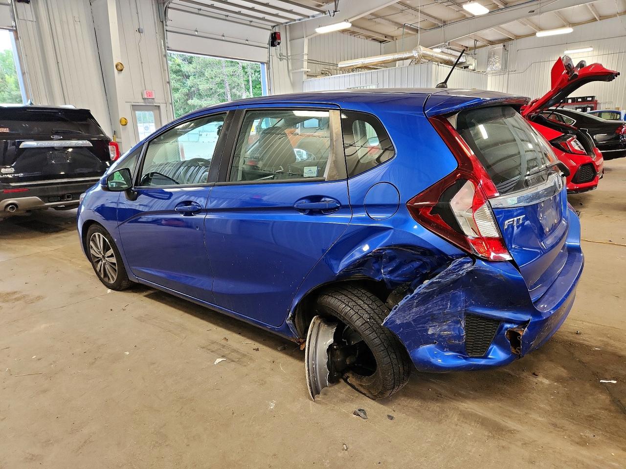 2015 Honda Fit Ex Blue vin: 3HGGK5H80FM724956