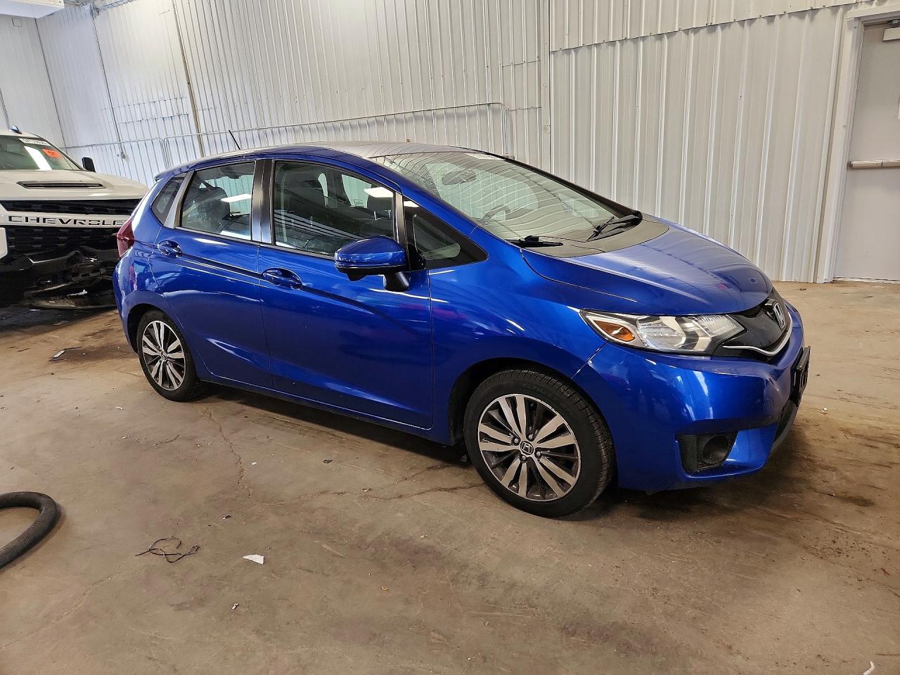 2015 Honda Fit Ex Blue vin: 3HGGK5H80FM724956