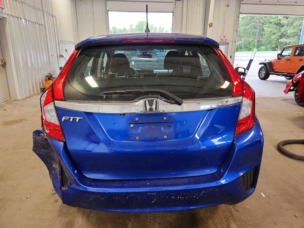 2015 Honda Fit Ex Blue vin: 3HGGK5H80FM724956